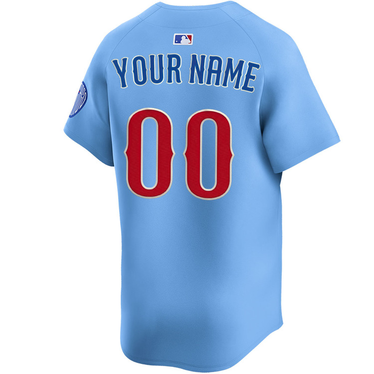 Chicago Cubs Personalized Blues Alternate Limited Jersey