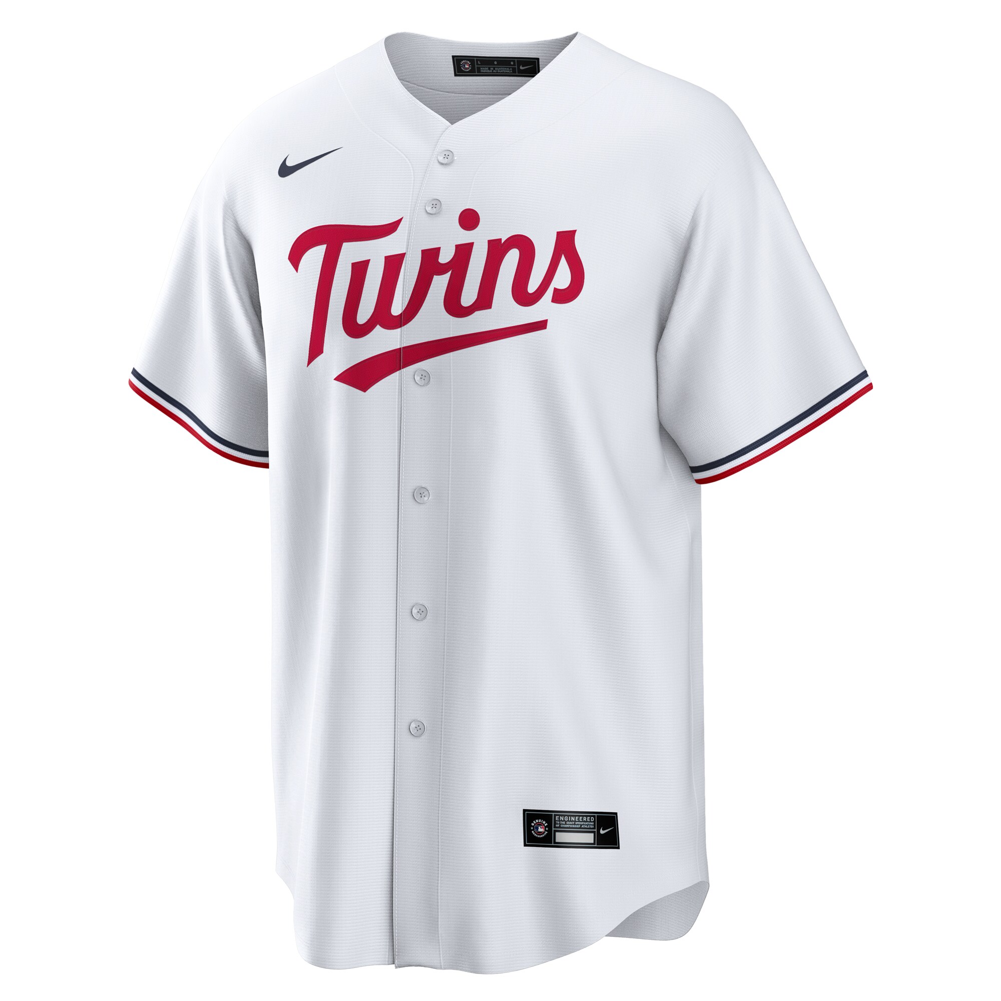 Minnesota Twins  Home Replica Custom Jersey - White