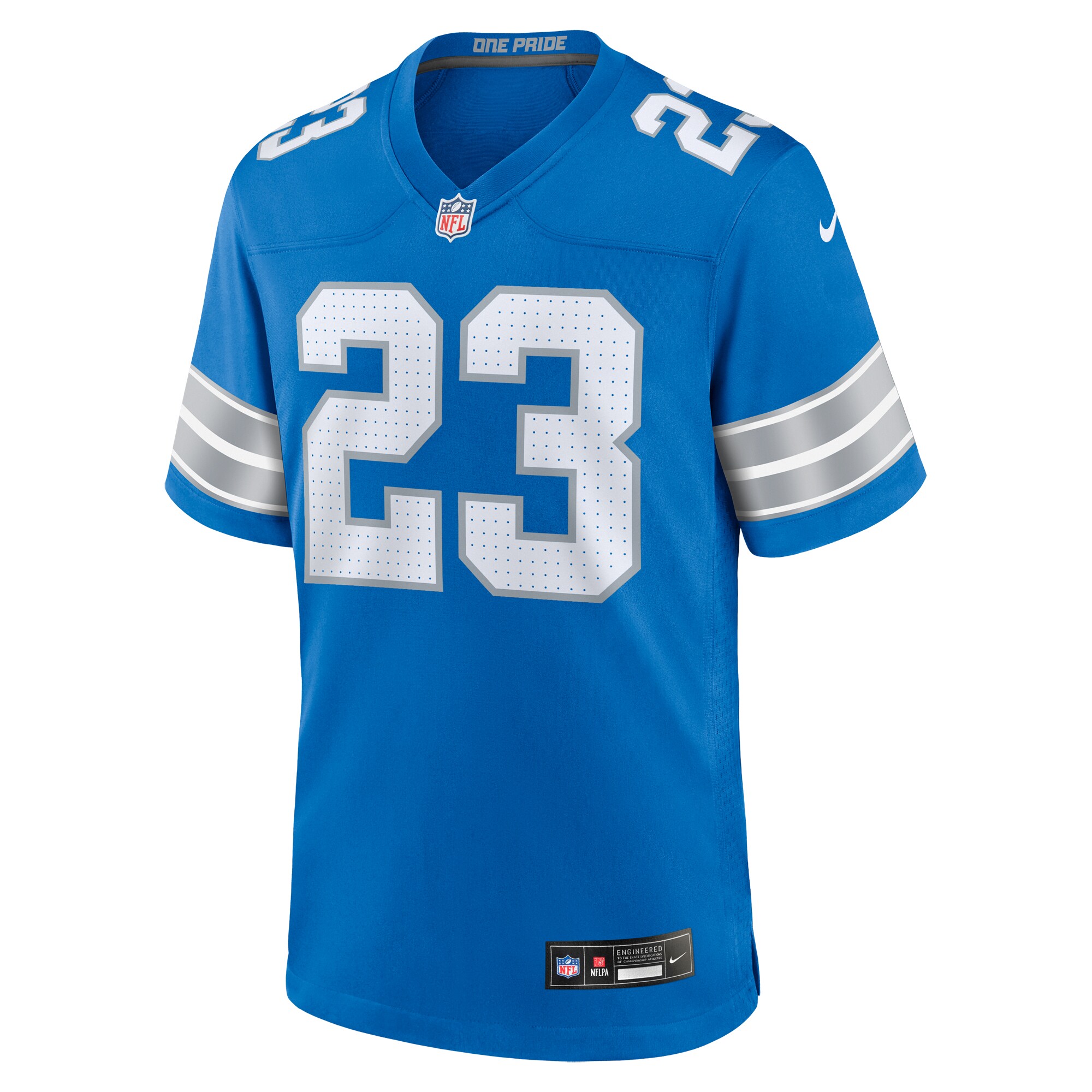 Carlton Davis III Detroit Lions  Game Jersey -  Blue