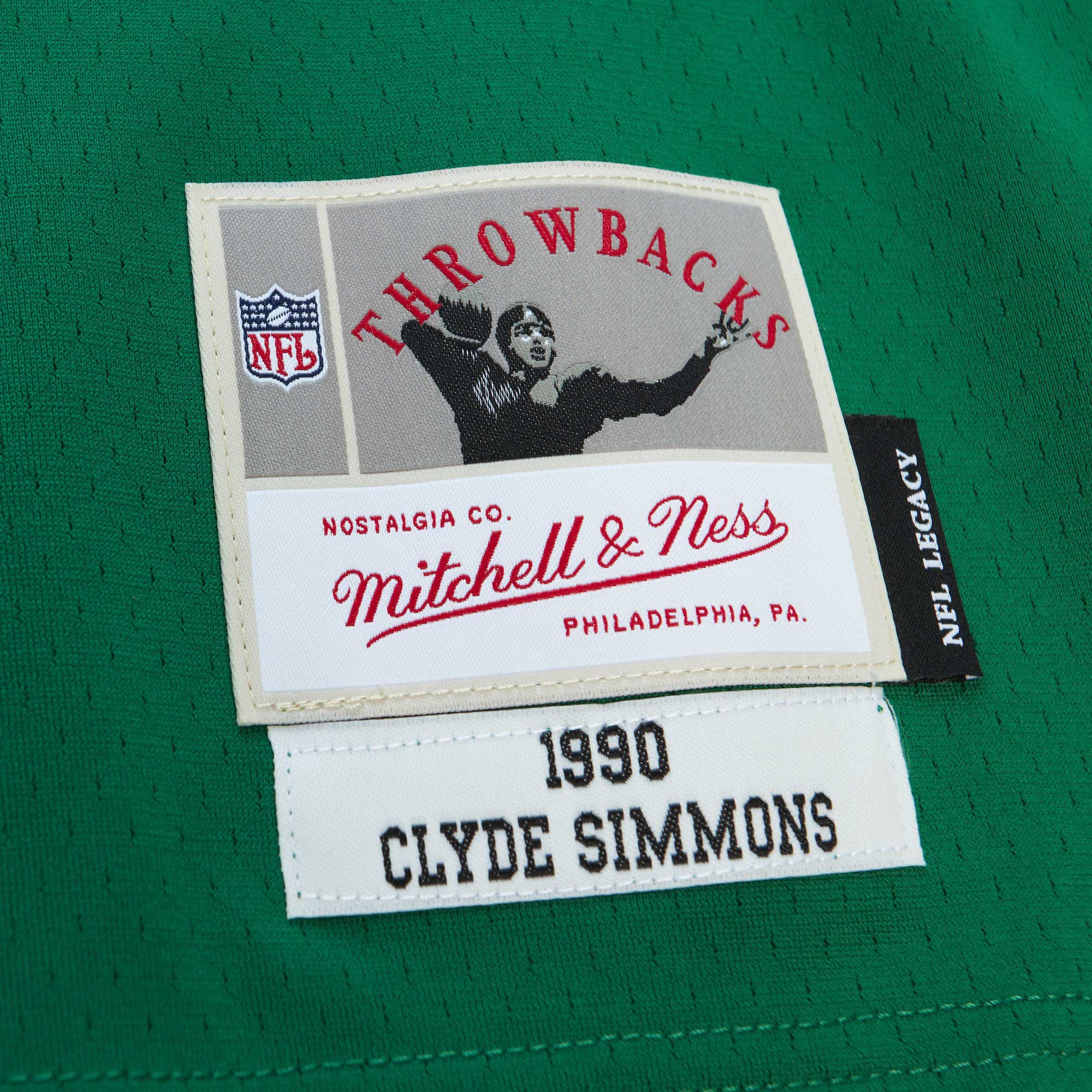 Clyde Simmons Philadelphia Eagles Mitchell & Ness Legacy Replica Jersey - Kelly Green