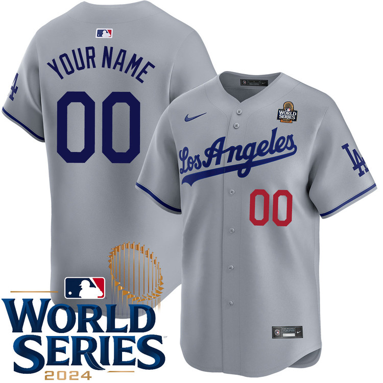 Los Angeles Dodgers Personalized Road Limited World Series Jersey