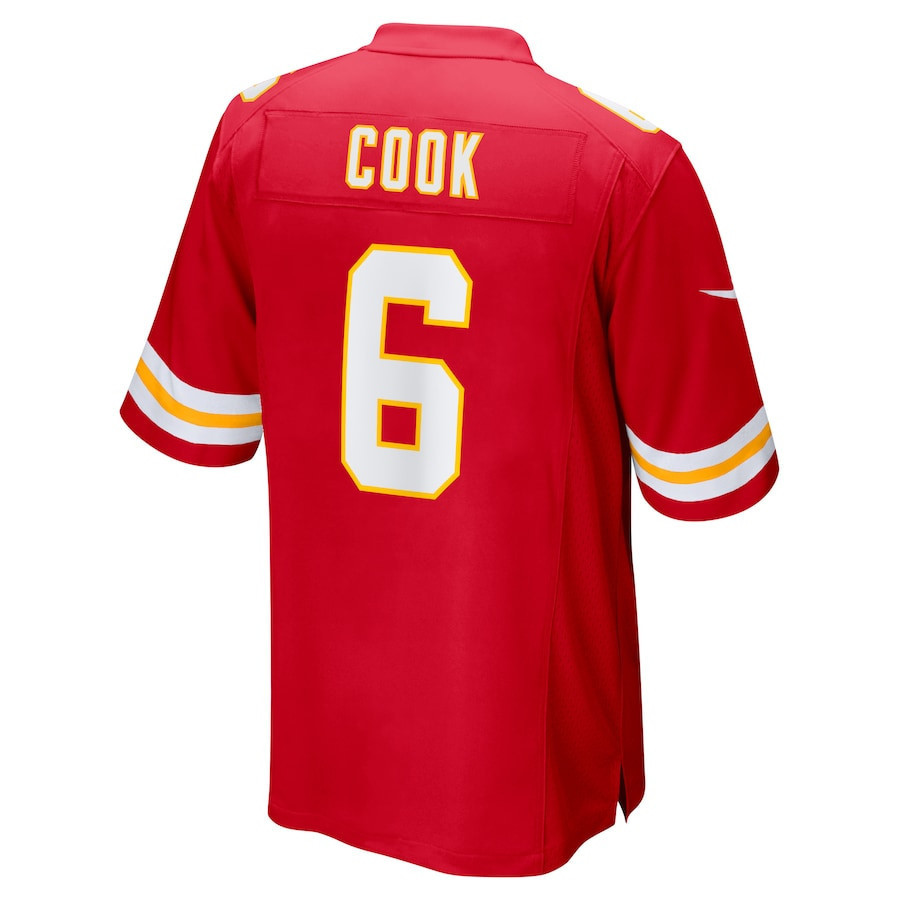 Bryan Cook #6 Kansas City Chiefs Super Bowl LIX Jersey - Men's - Red