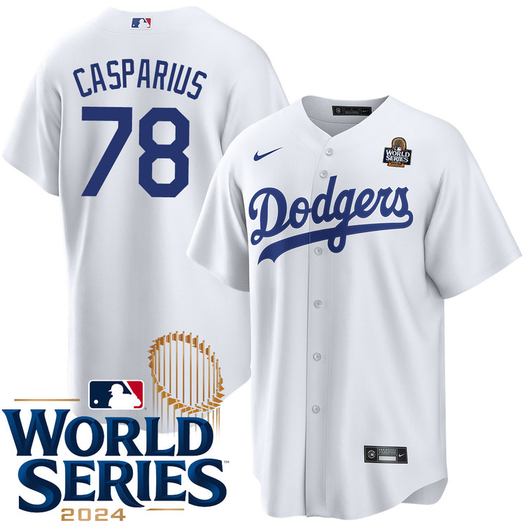 Ben Casparius Los Angeles Dodgers Home World Series Jersey