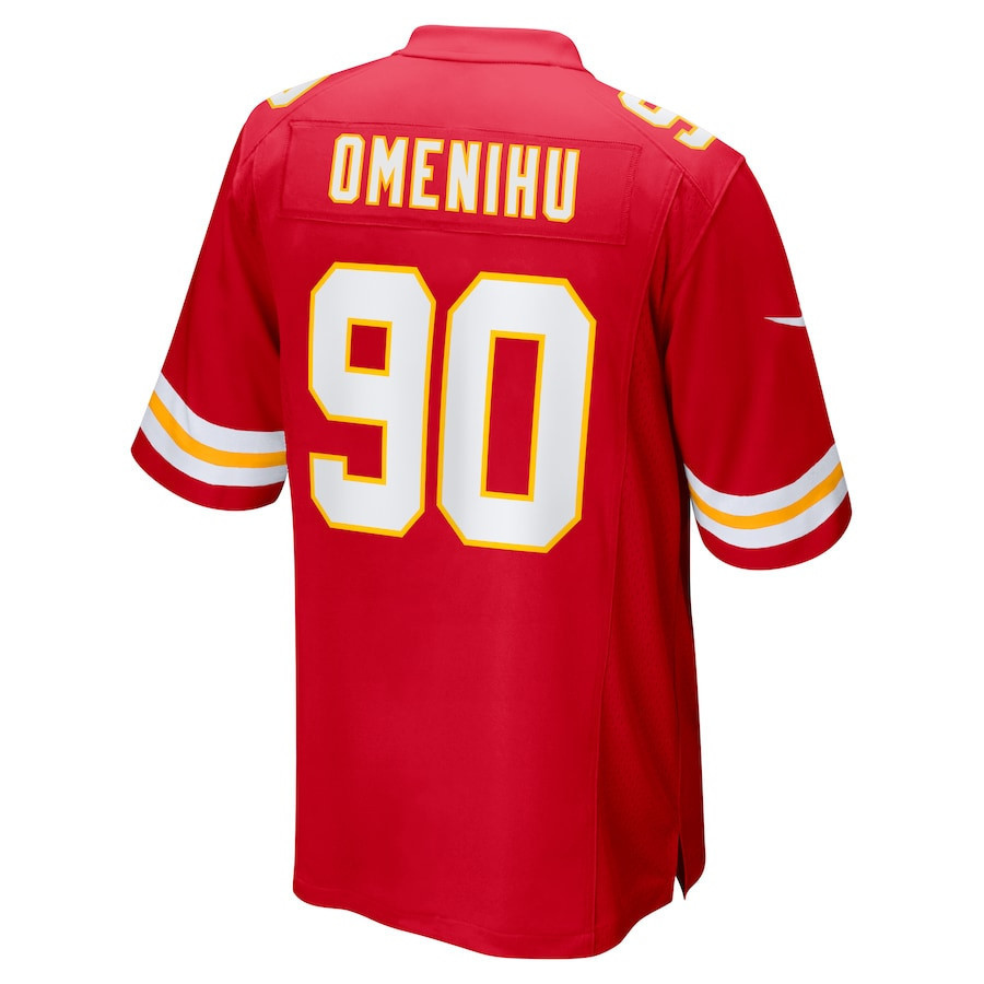 Charles Omenihu #90 Kansas City Chiefs Super Bowl LIX Jersey - Men's - Red