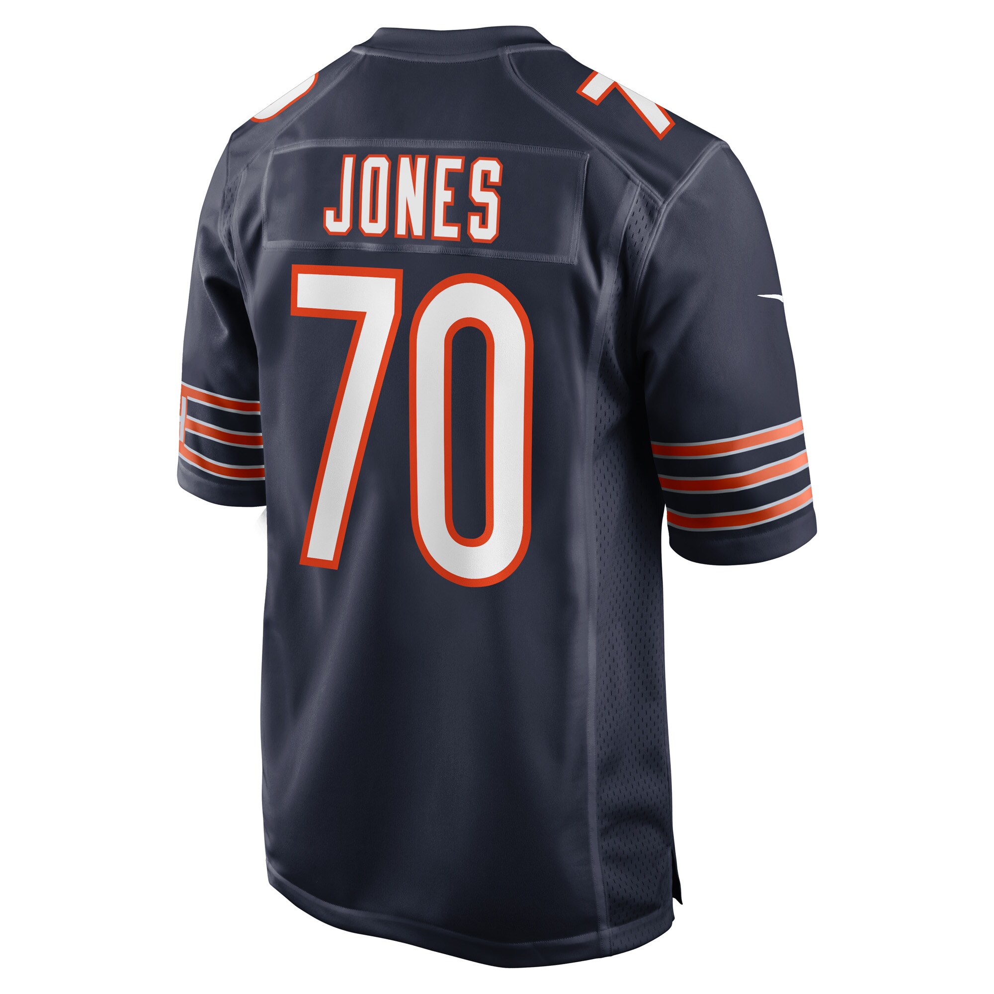 Braxton Jones Chicago Bears  Game Player Jersey - Navy
