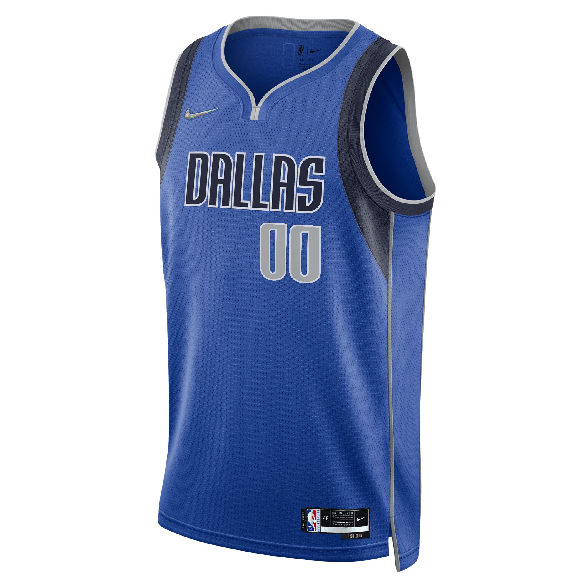 Dallas Mavericks 2021\/22 Diamond Swingman Custom Jersey - Icon Edition - Blue