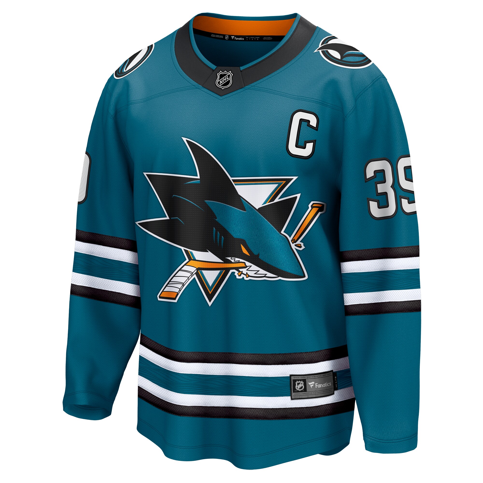 Logan Couture San Jose Sharks Fanatics Home Breakaway Jersey - Teal
