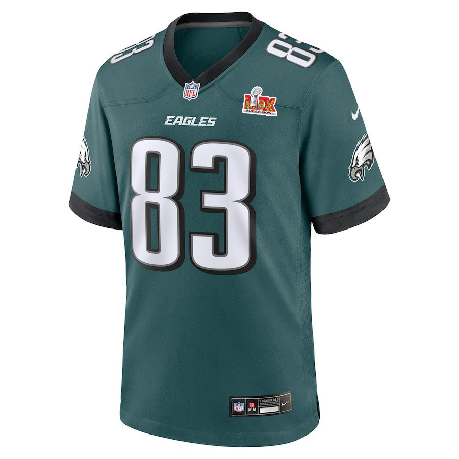 Jahan Dotson #83 Philadelphia Eagles Super Bowl LIX Jersey - Men's - Midnight Green