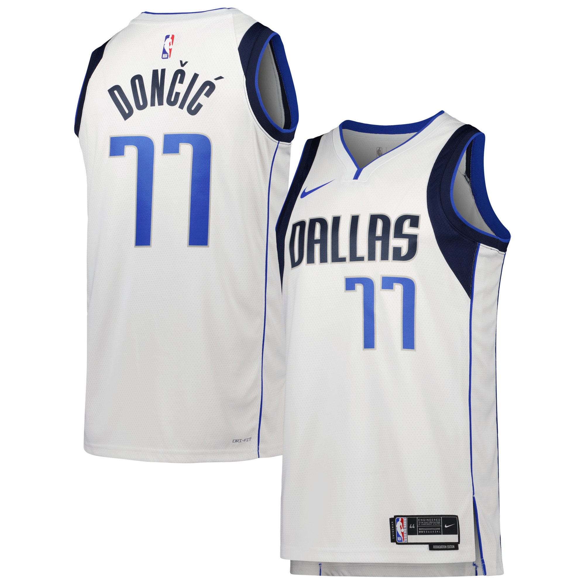 Luka Don\u00c4\u008di\u00c4\u2021 Dallas Mavericks Unisex Swingman Jersey - Association Edition - White