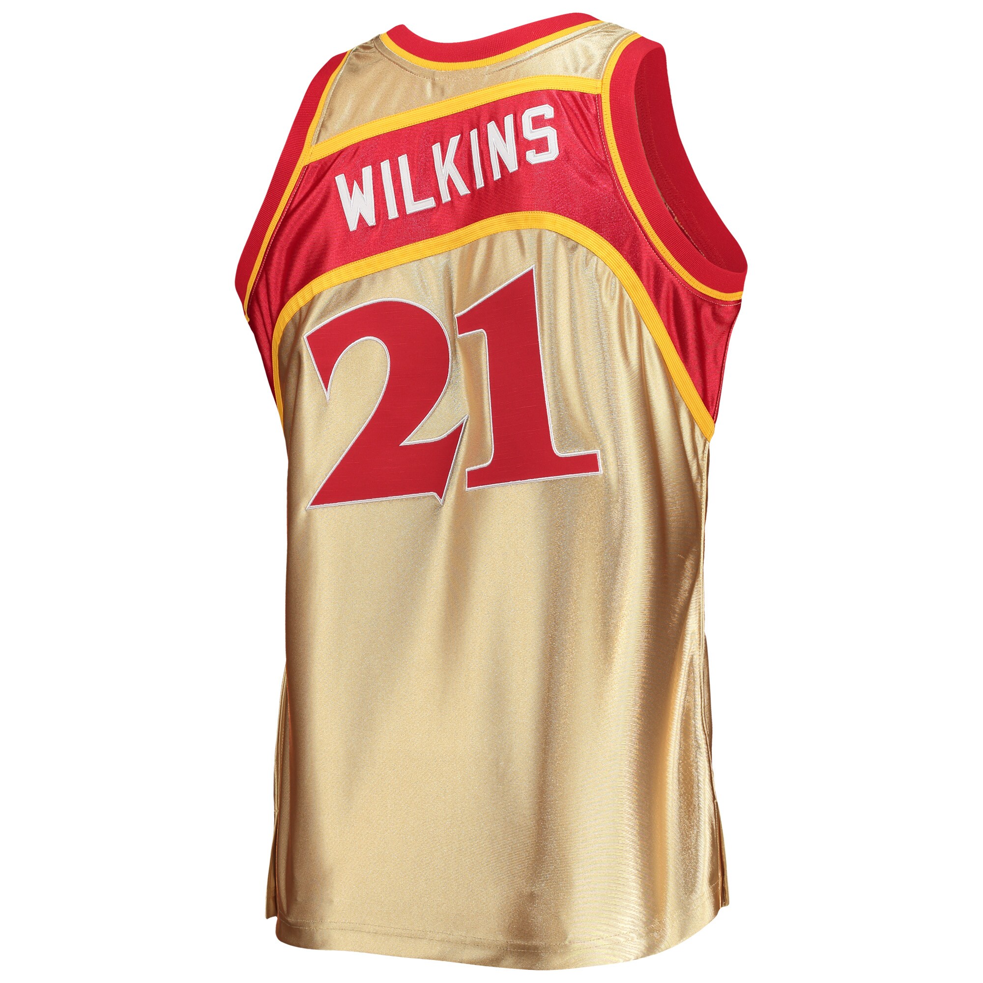 Dominique Wilkins Atlanta Hawks Mitchell & Ness 75th Anniversary 1986\/87 Hardwood Classics Swingman Jersey - Gold