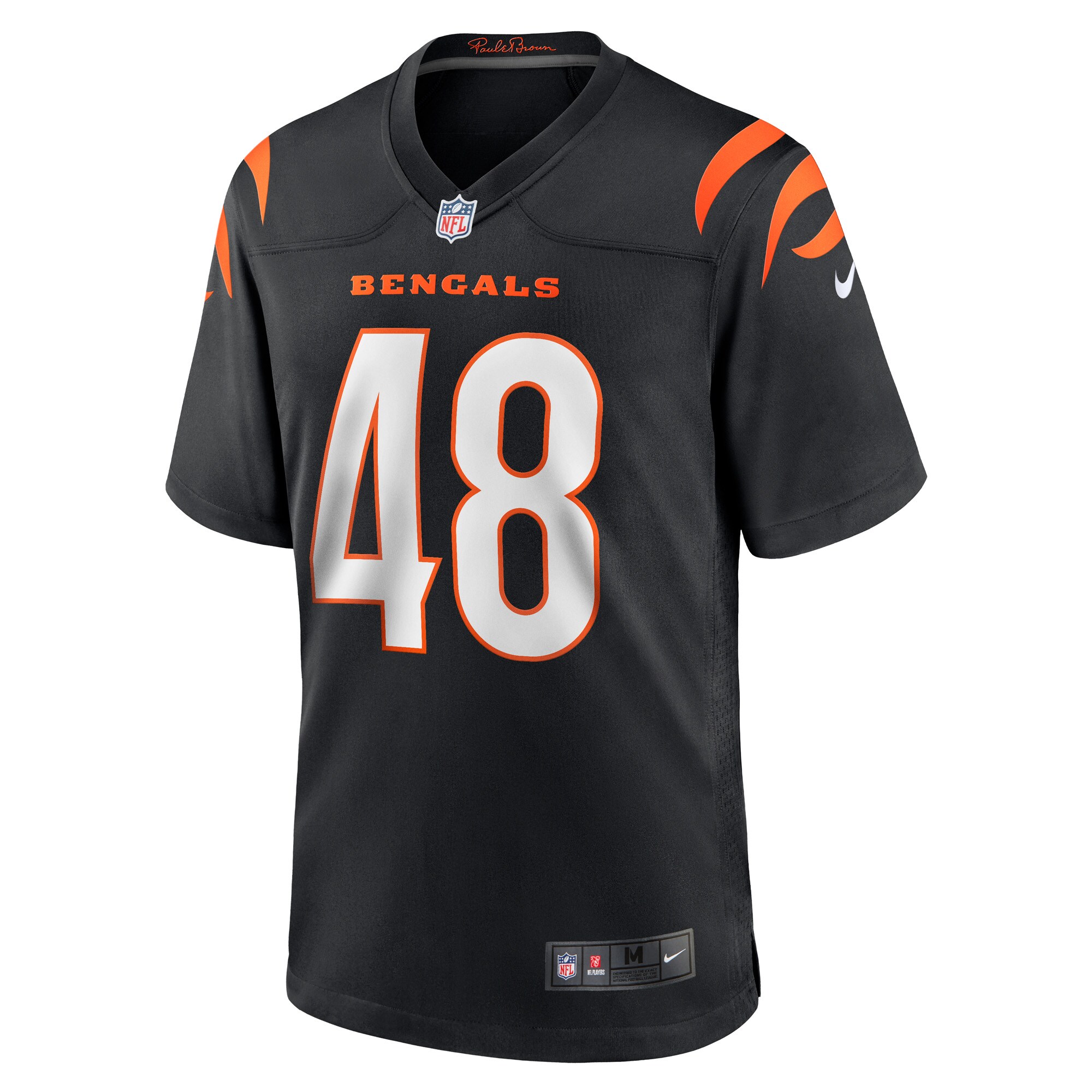 Cal Adomitis Cincinnati Bengals  Game Player Jersey - Black