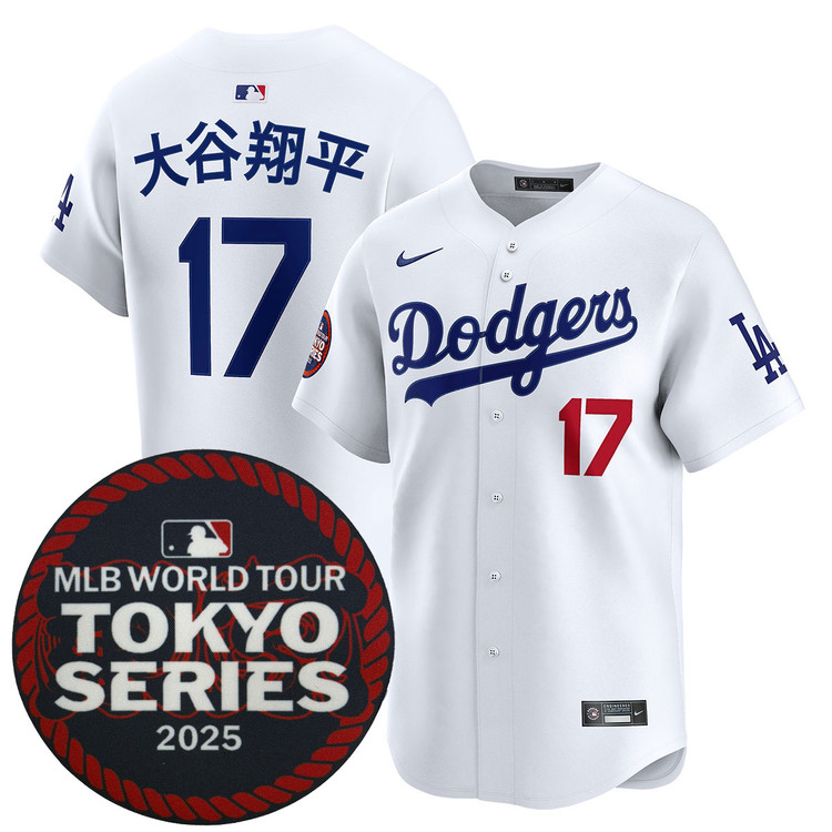 Shohei Ohtani Los Angeles Dodgers Kanji Home 2025 Tokyo Series Jersey