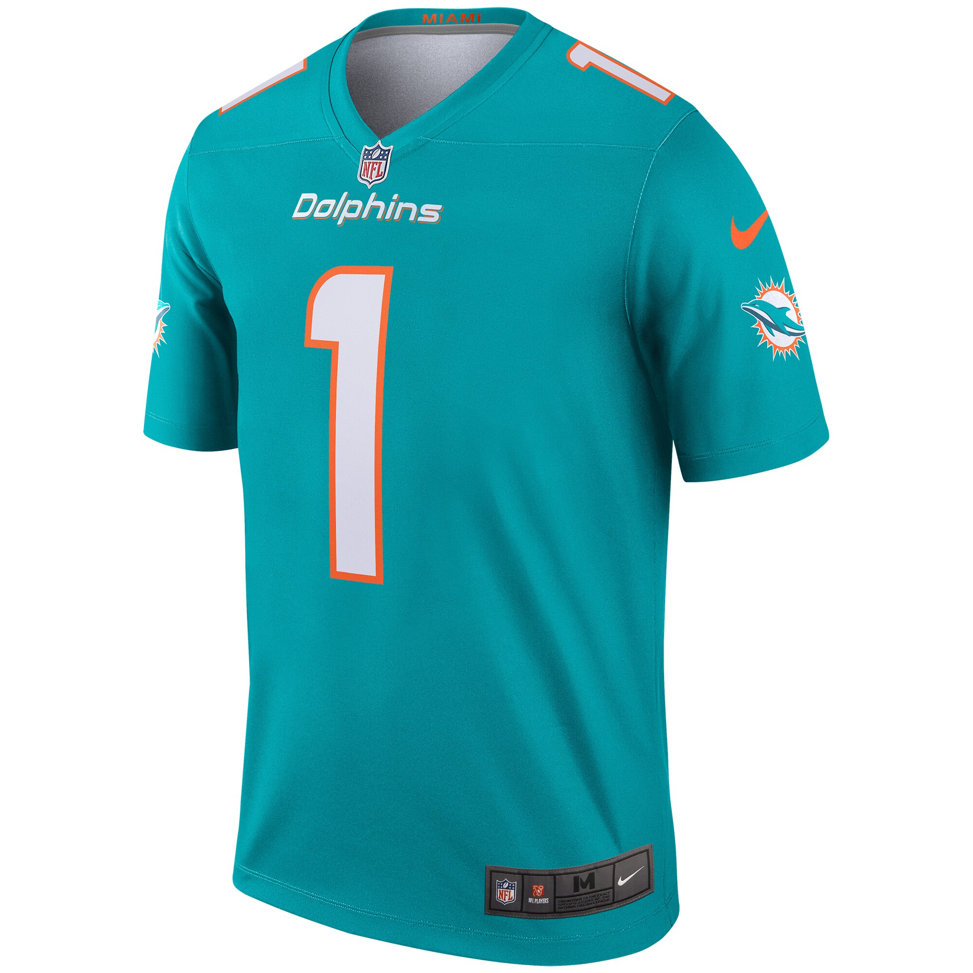 Tua Tagovailoa Miami Dolphins  Legend Jersey - Aqua