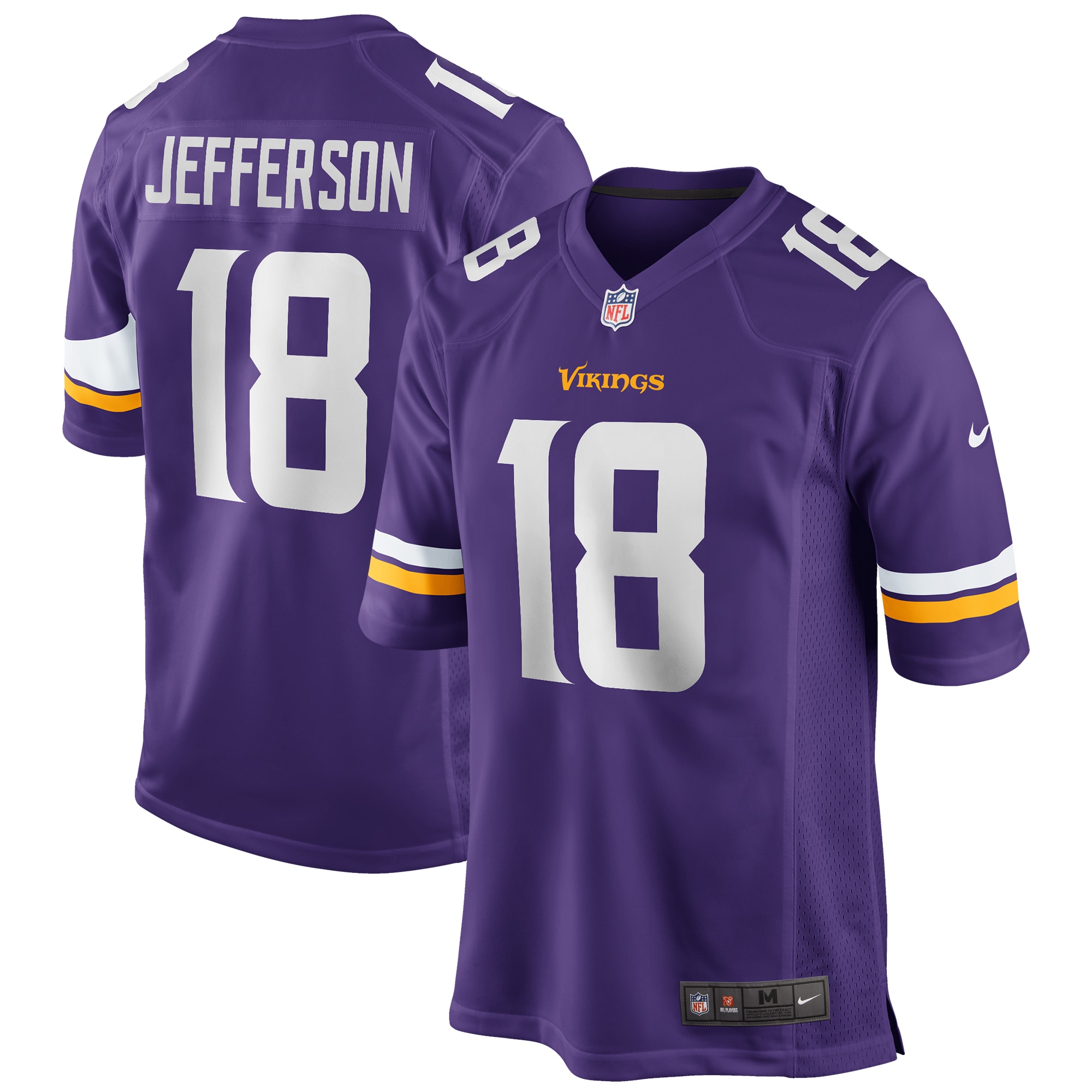 Justin Jefferson Minnesota Vikings  Game Jersey - Purple