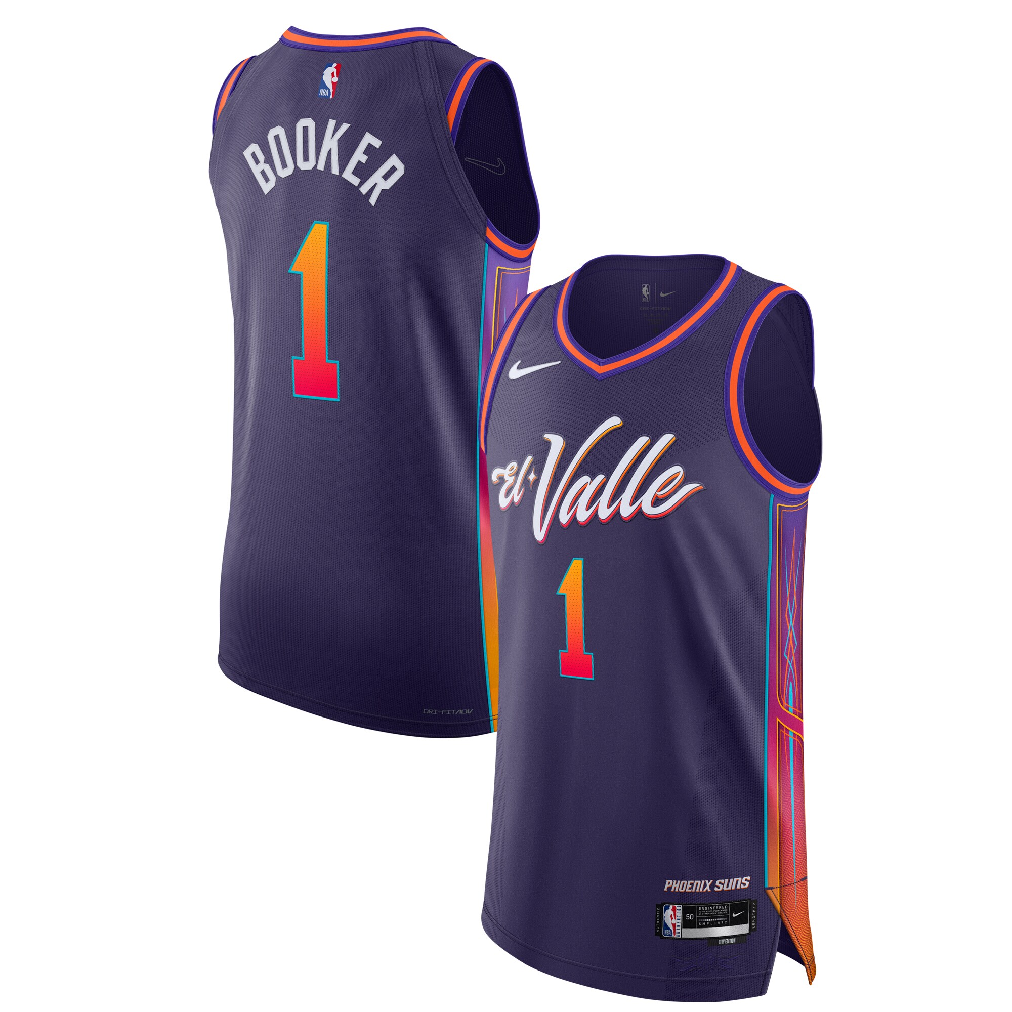 Devin Booker Phoenix Suns  Authentic Jersey - City Edition - Purple