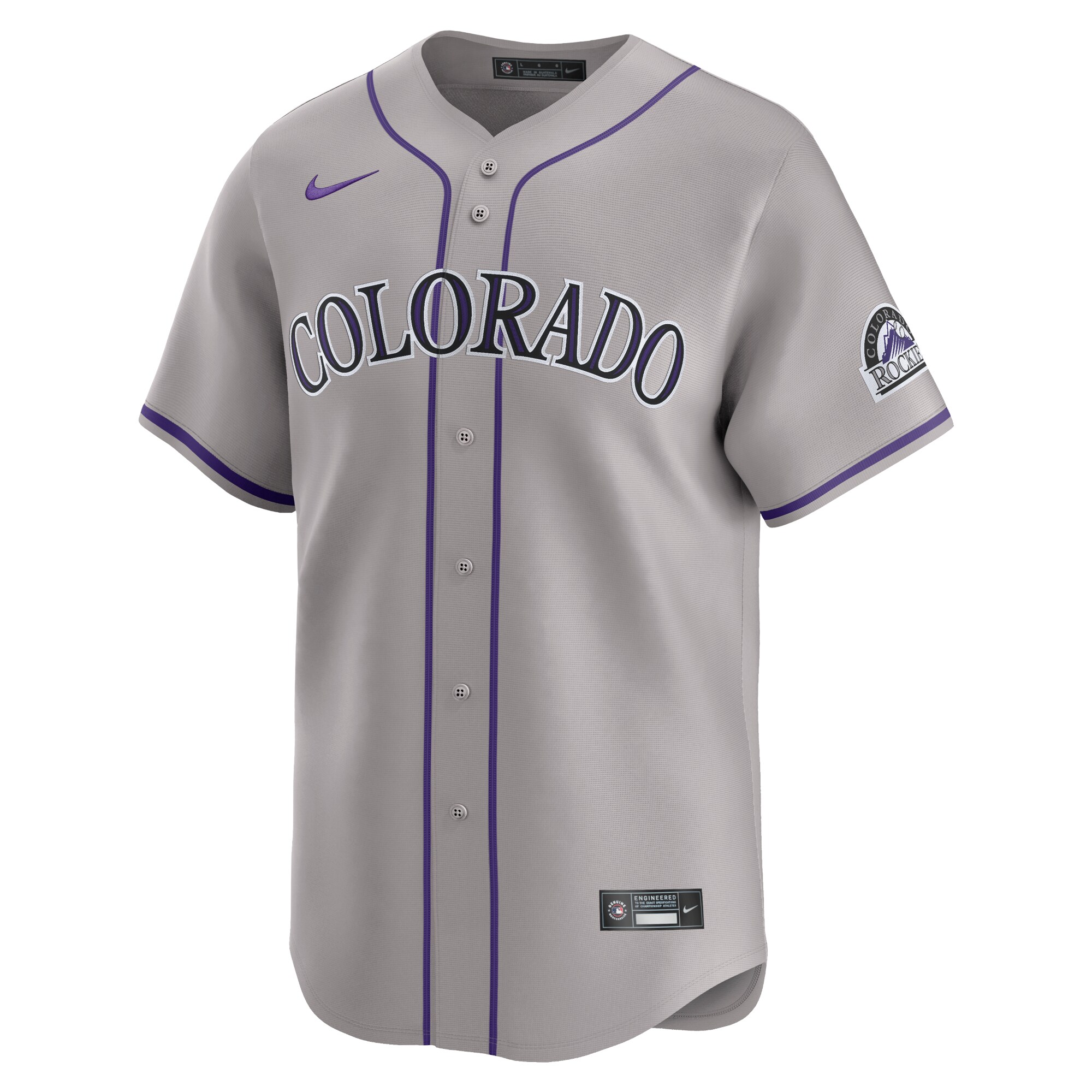 Colorado Rockies  Road Limited Jersey Gray