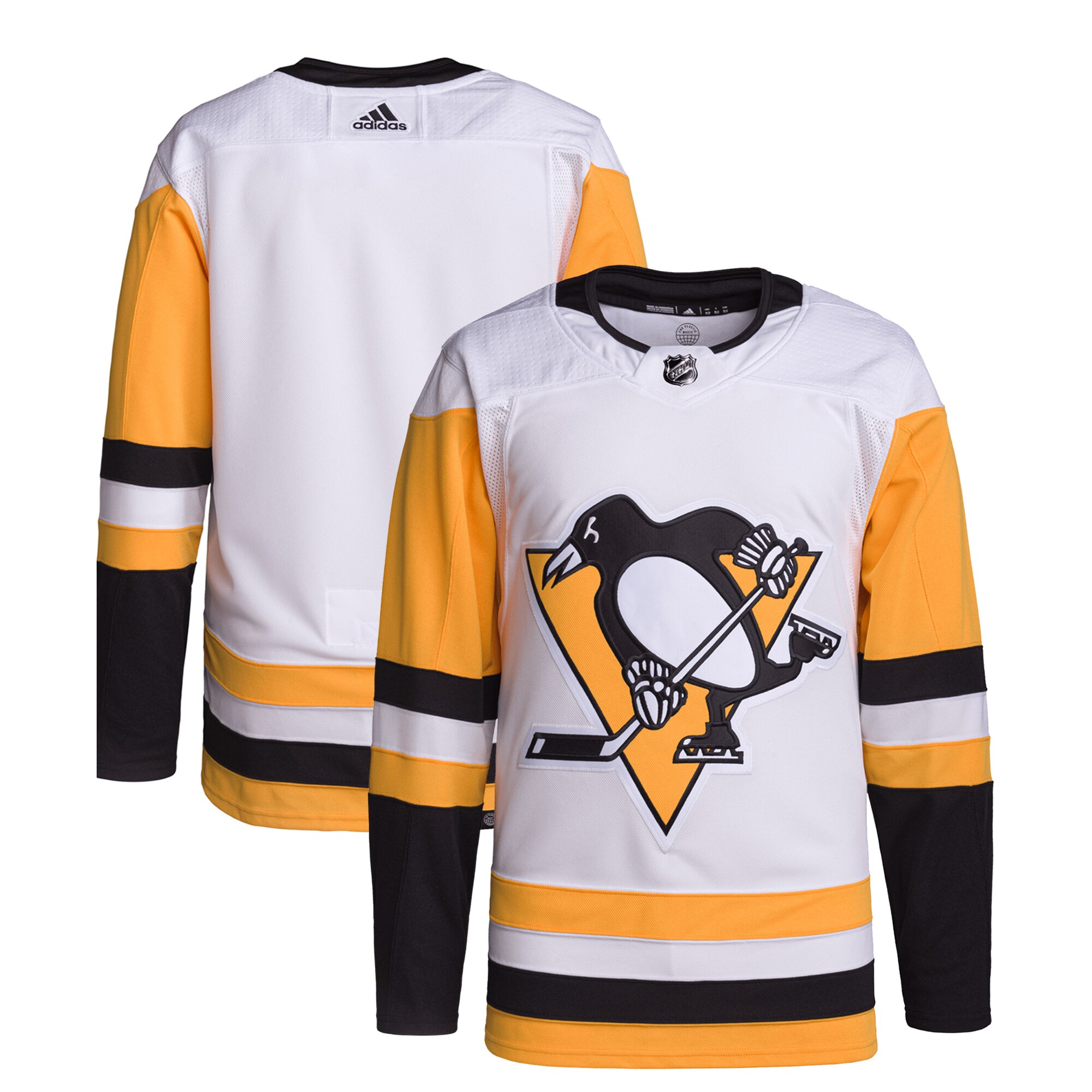Pittsburgh Penguins adidas Away Primegreen Authentic Jersey White