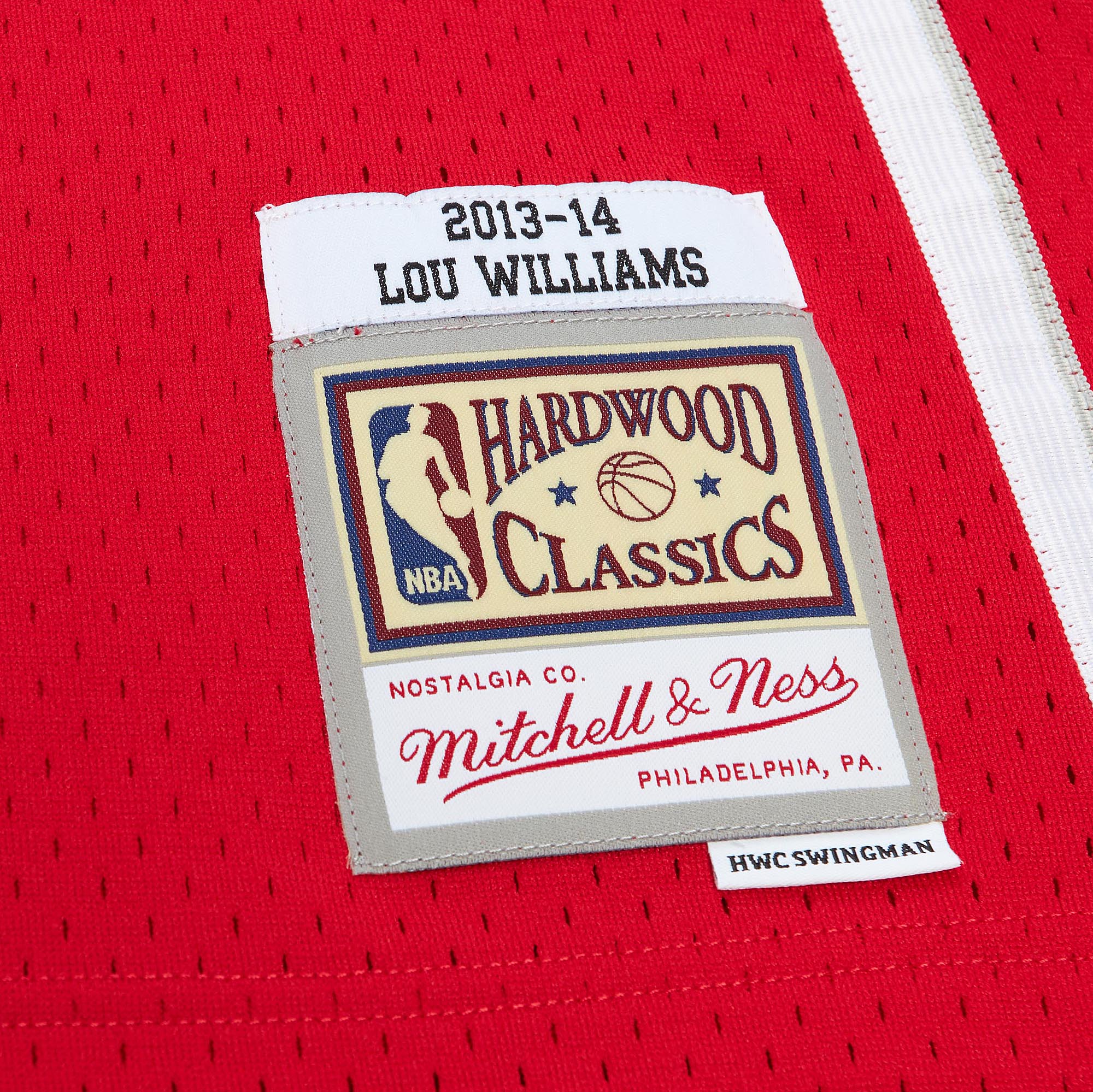 Lou Williams Atlanta Hawks Mitchell & Ness 2001\/02 Hardwood Classics Swingman Jersey - Red