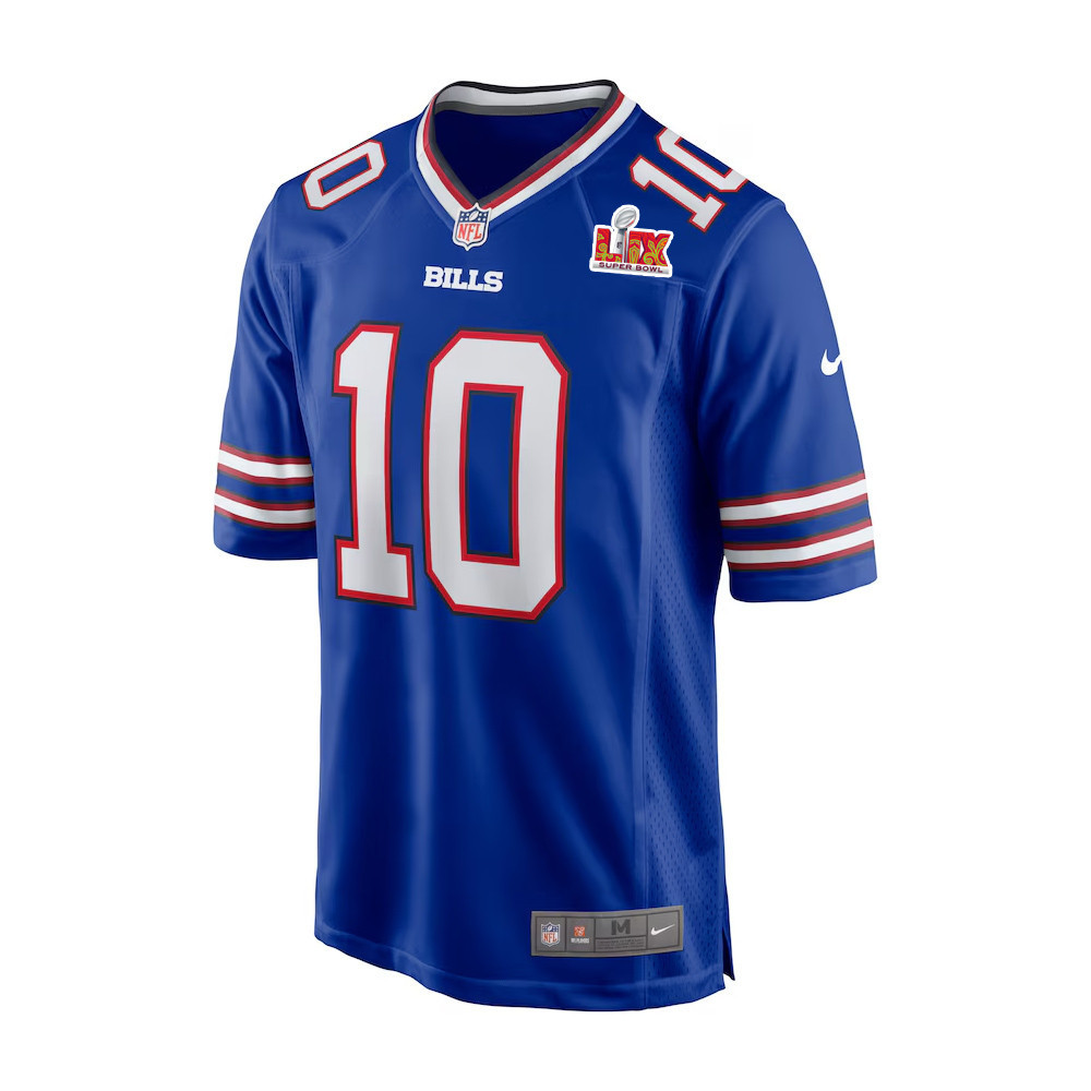 Khalil Shakir #10 Buffalo Bills Super Bowl LIX Jersey - Men's - Royal
