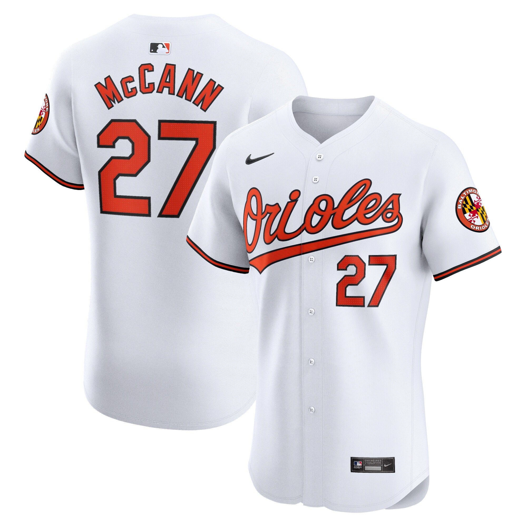 James McCann Baltimore Orioles  Home Elite Player Jersey - White
