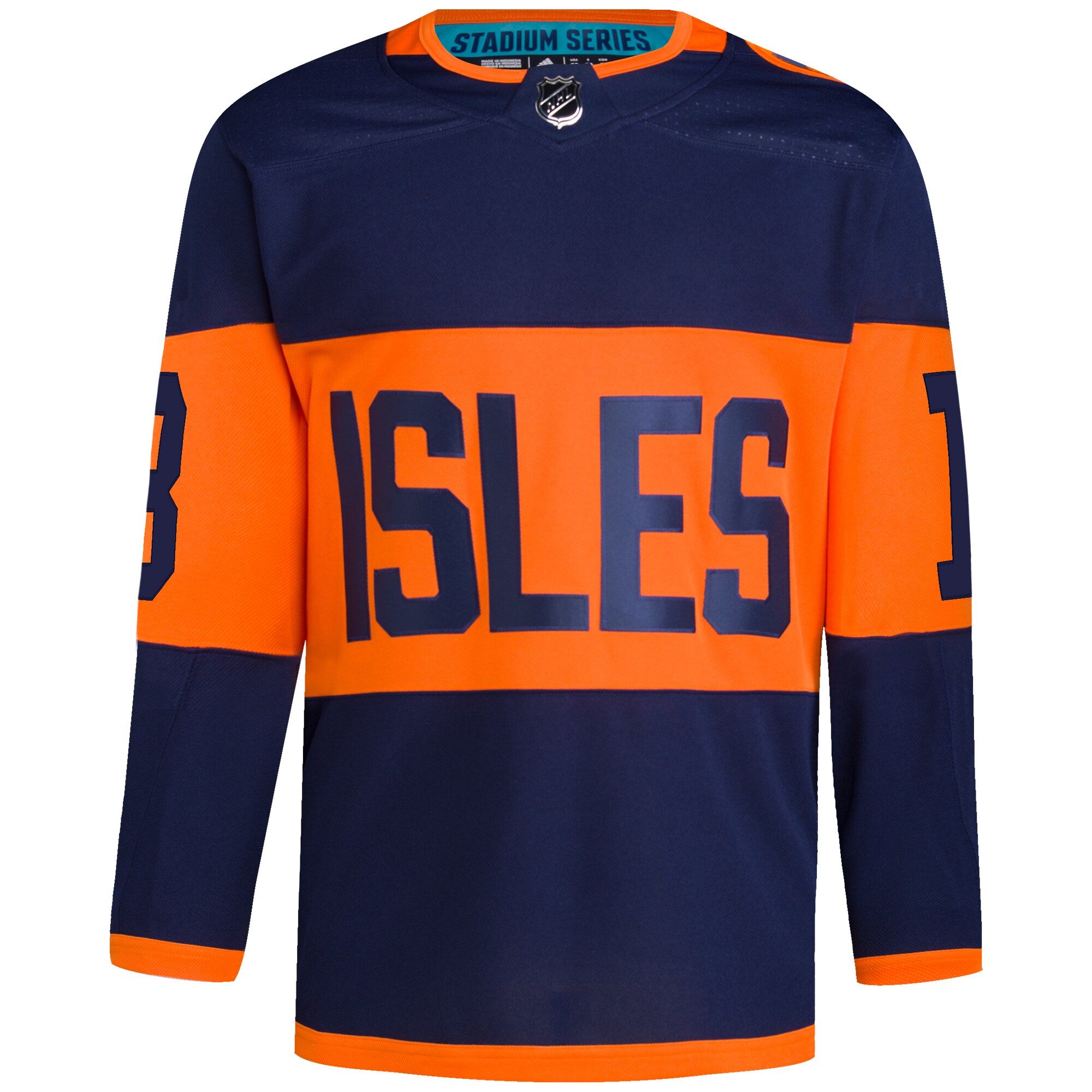 Mathew Barzal New York Islanders adidas 2024 NHL Stadium Series Primegreen Authentic Player Jersey Navy