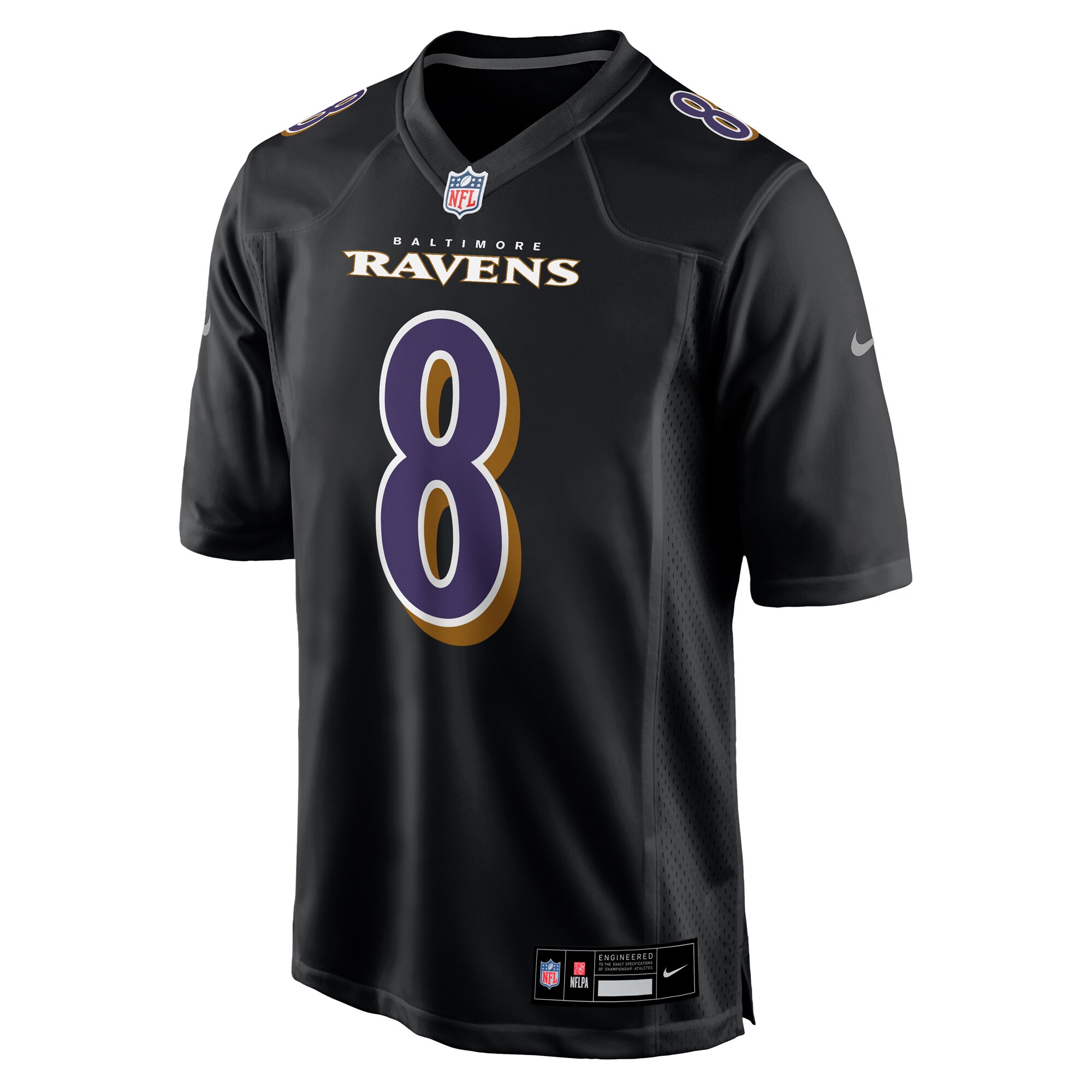 Lamar Jackson Baltimore Ravens  Fashion Game Jersey - Black