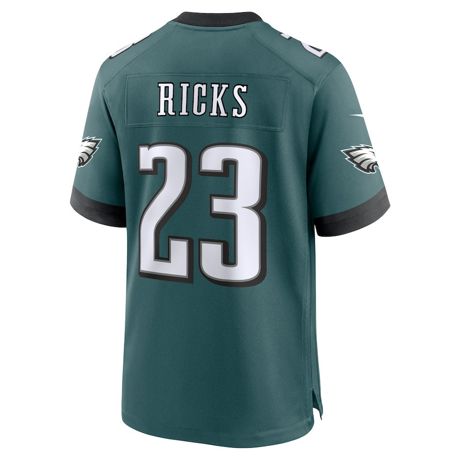 Eli Ricks #23 Philadelphia Eagles Super Bowl LIX Jersey - Men's - Midnight Green