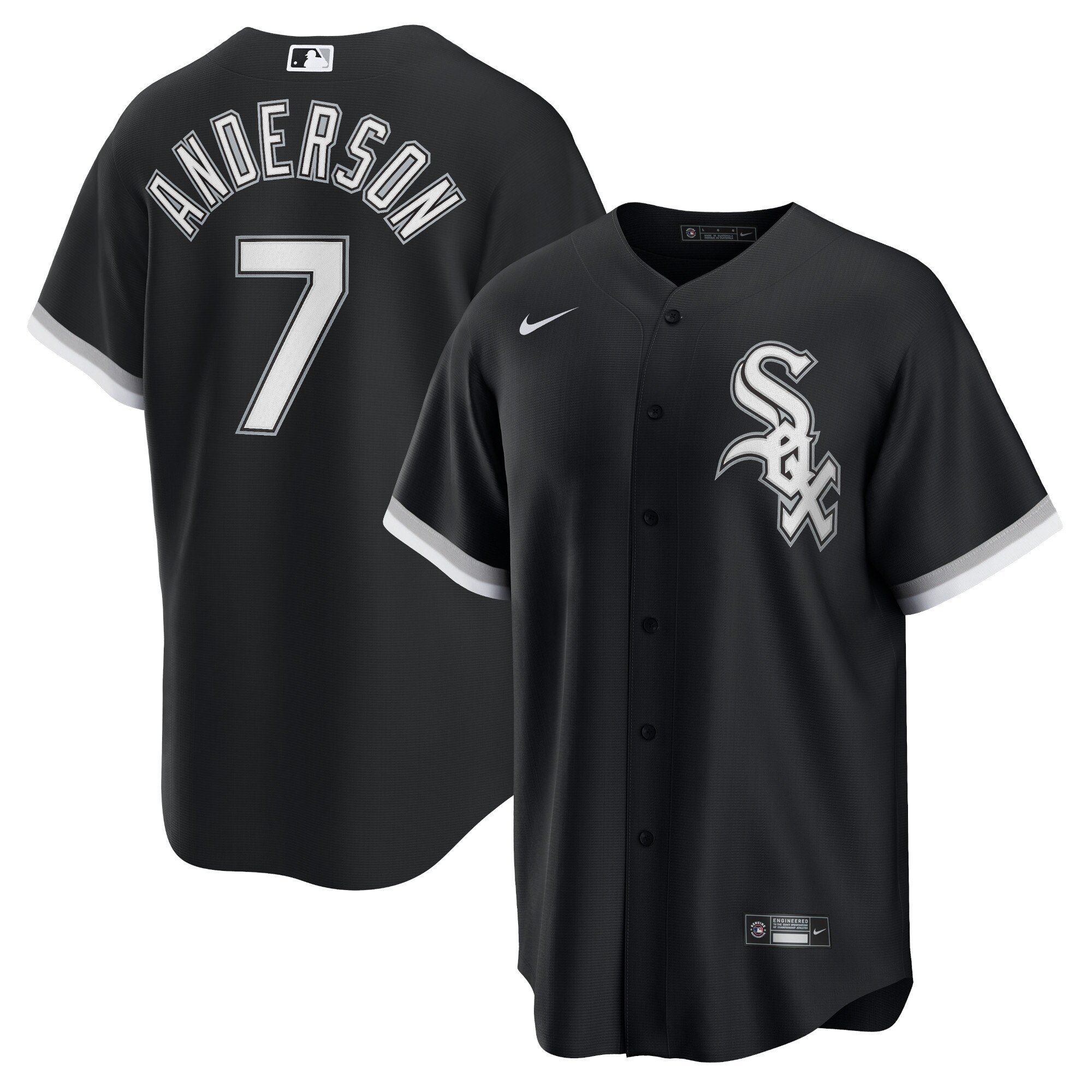 Tim Anderson Chicago White Sox Alternate Replica Player Jersey - Black