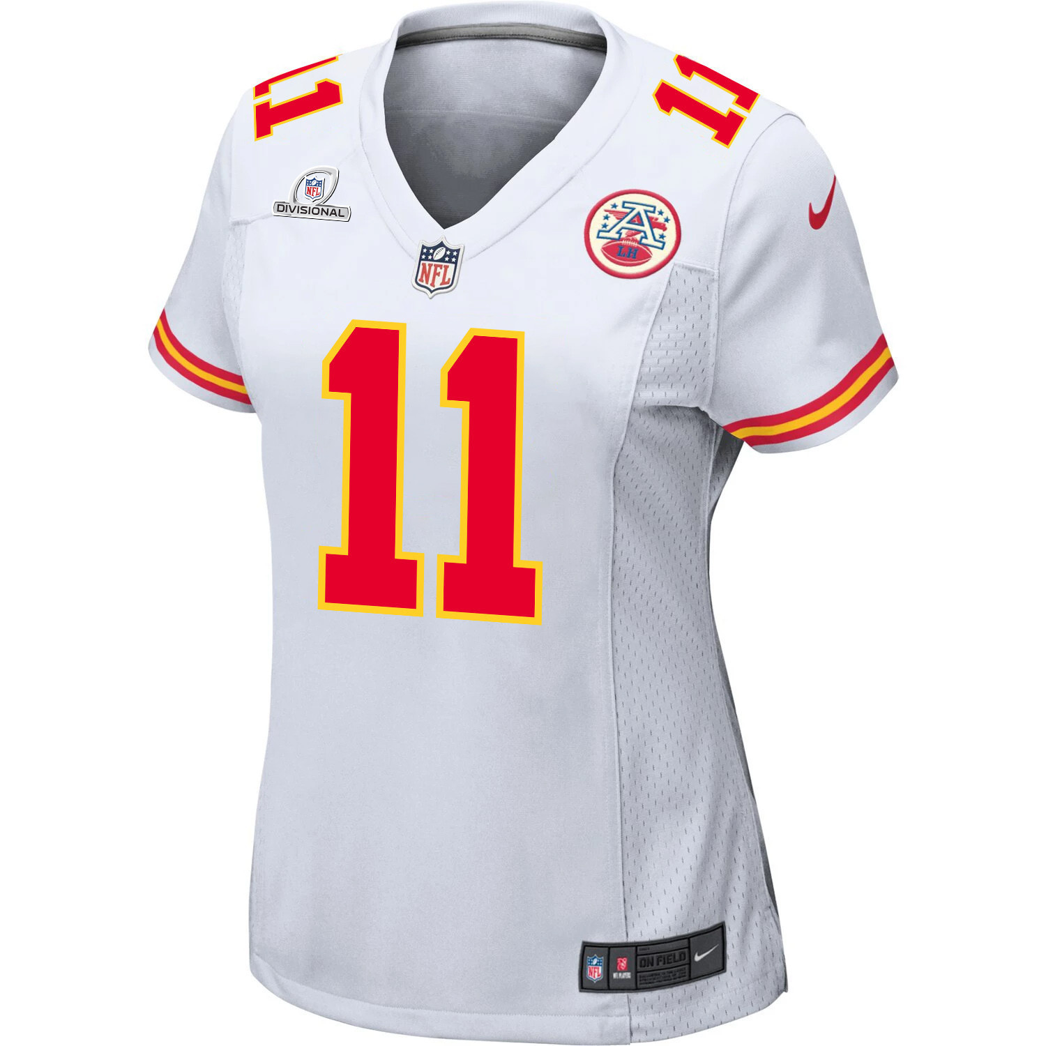 Marquez Valdes-Scantling 11 Kansas City Chiefs Super Bowl LVIII Patch Game Women Jersey - White