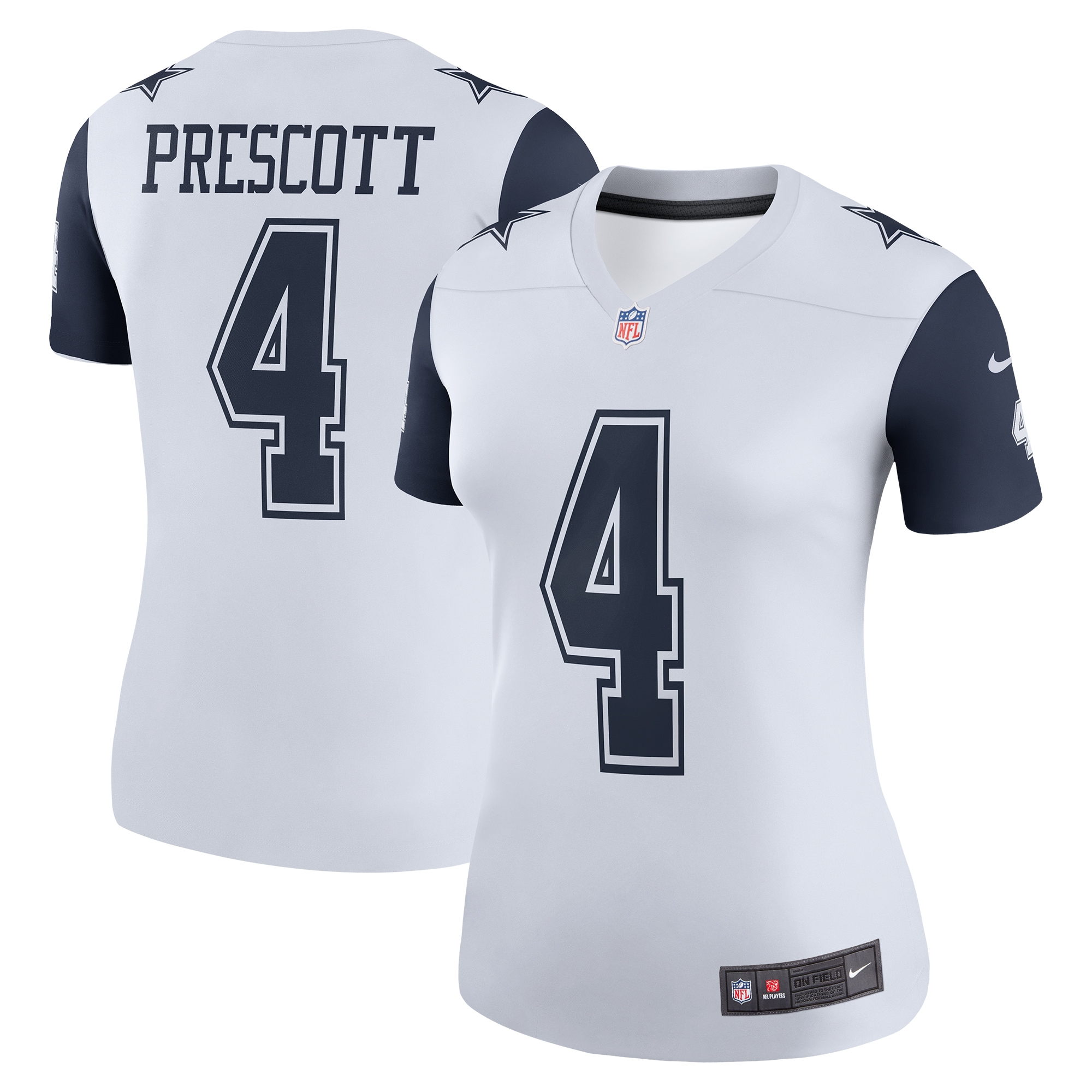 Dak Prescott Dallas Cowboys Women's Color Rush Legend Player Jersey - White