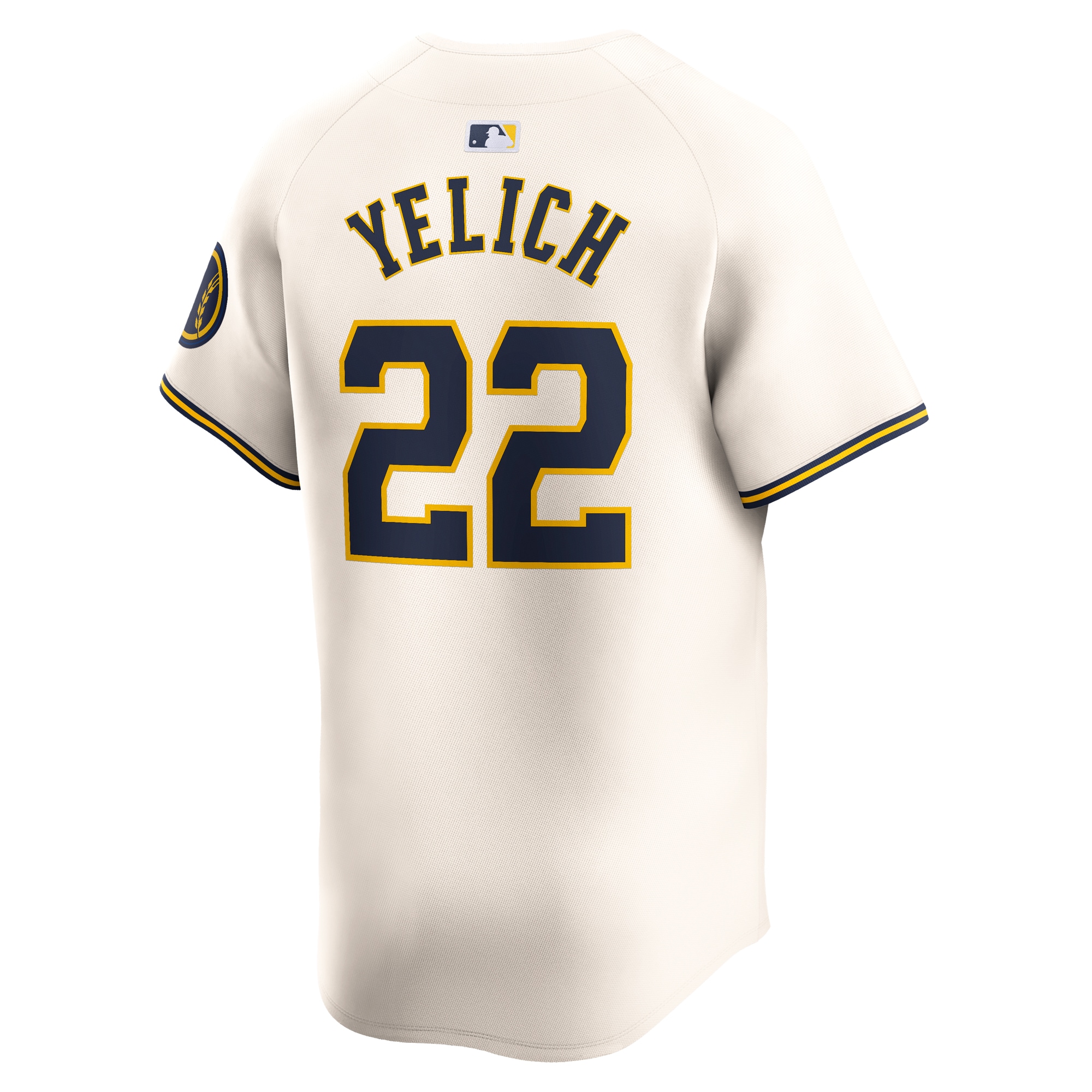 Christian Yelich Milwaukee Brewers  Youth Home Limited Player Jersey - Cream
