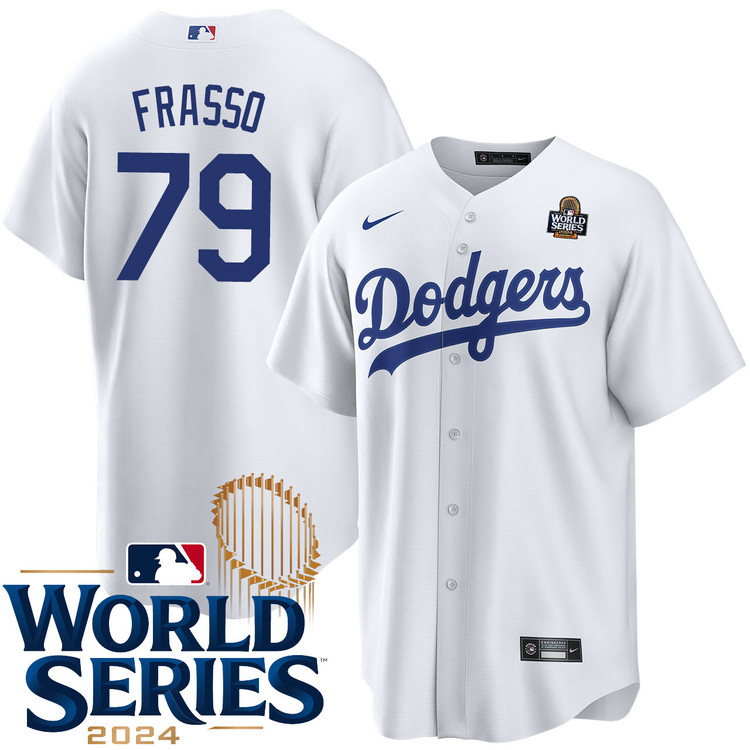 Nick Frasso Los Angeles Dodgers Youth Home World Series Jersey