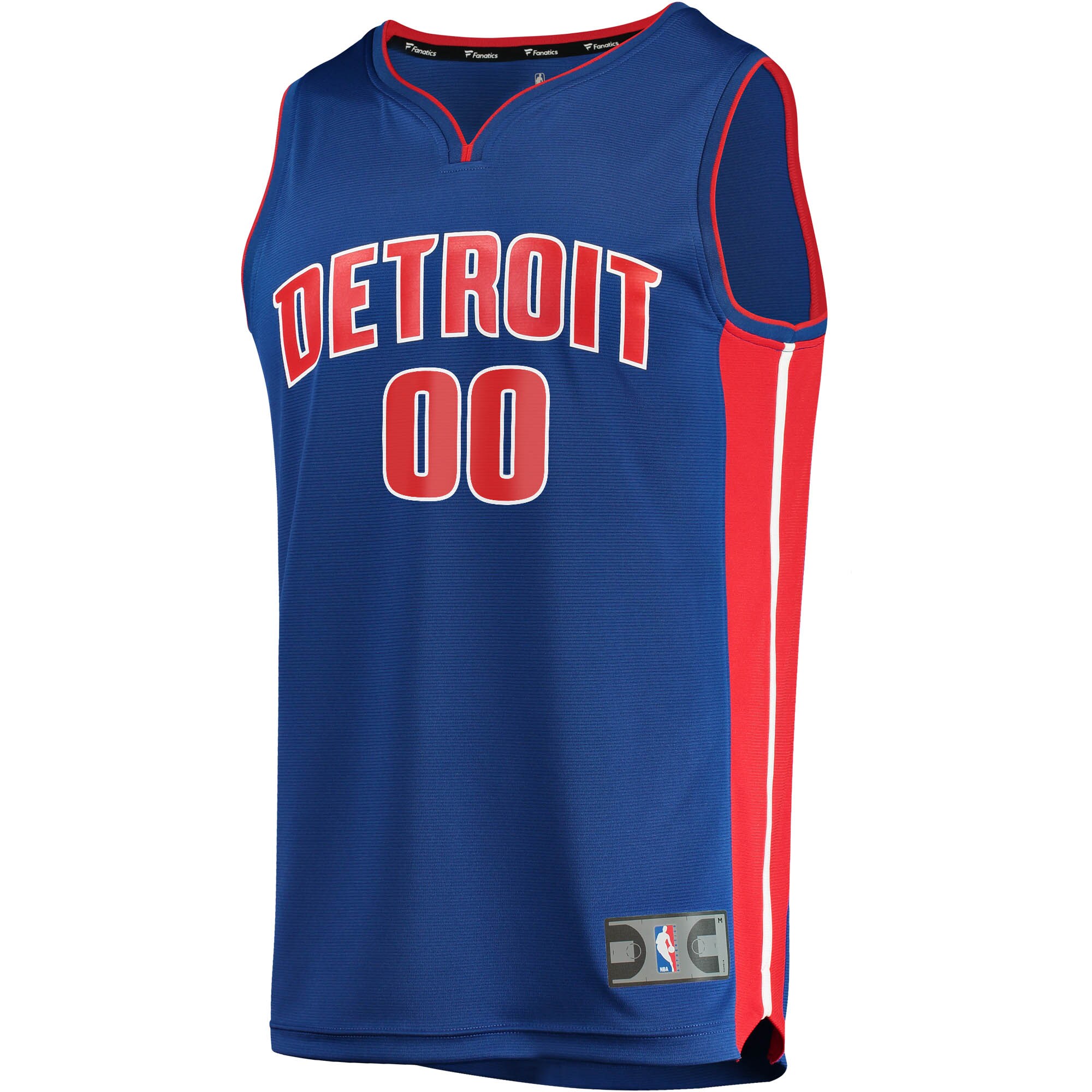 Detroit Pistons Fanatics Youth Fast Break Custom Replica Jersey Blue - Icon Edition