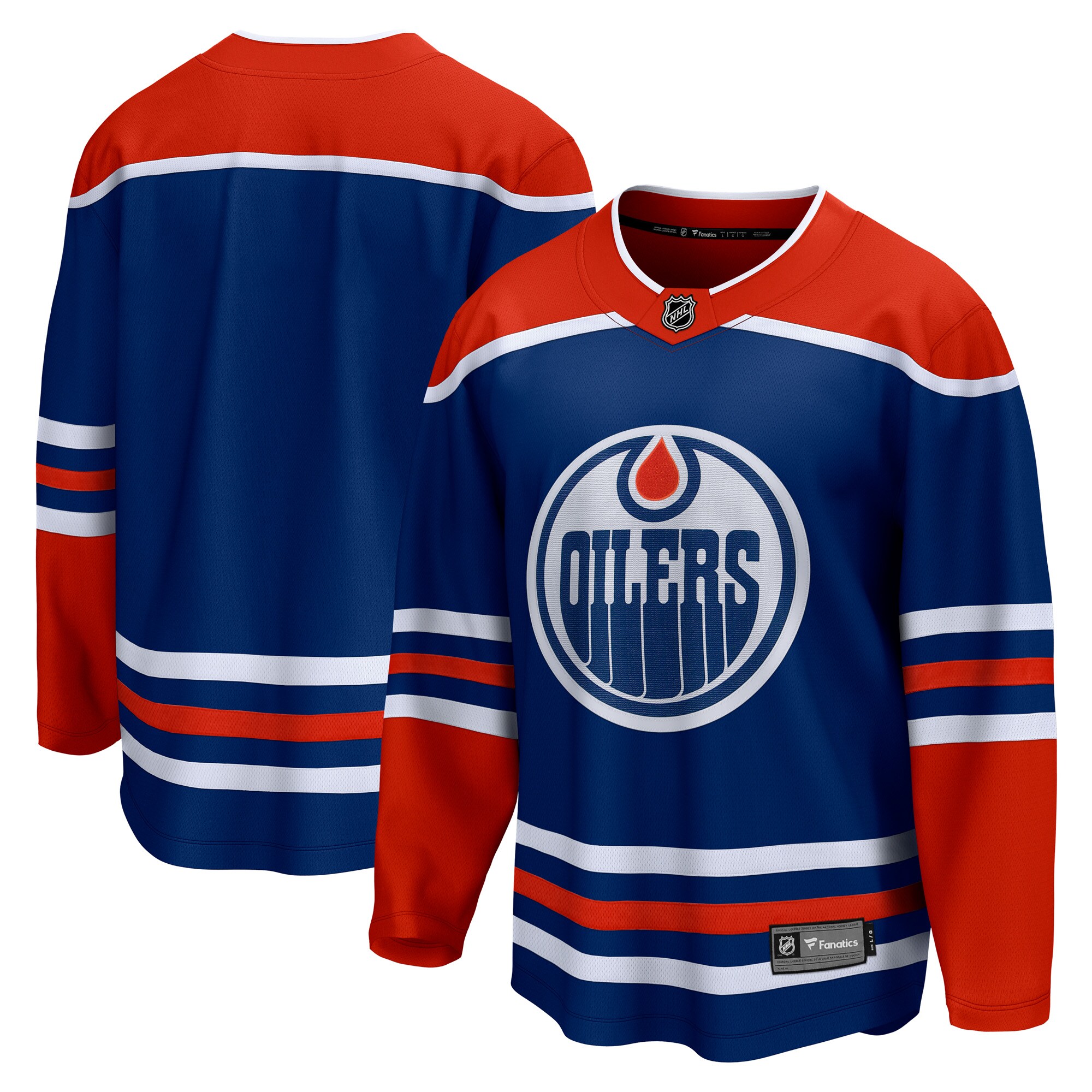 Edmonton Oilers Fanatics Home Breakaway Blank Jersey - Royal