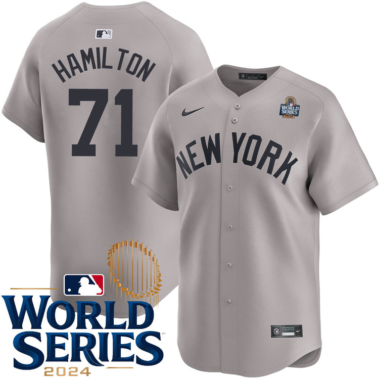 Ian Hamilton New York Yankees Road Limited World Series Jersey