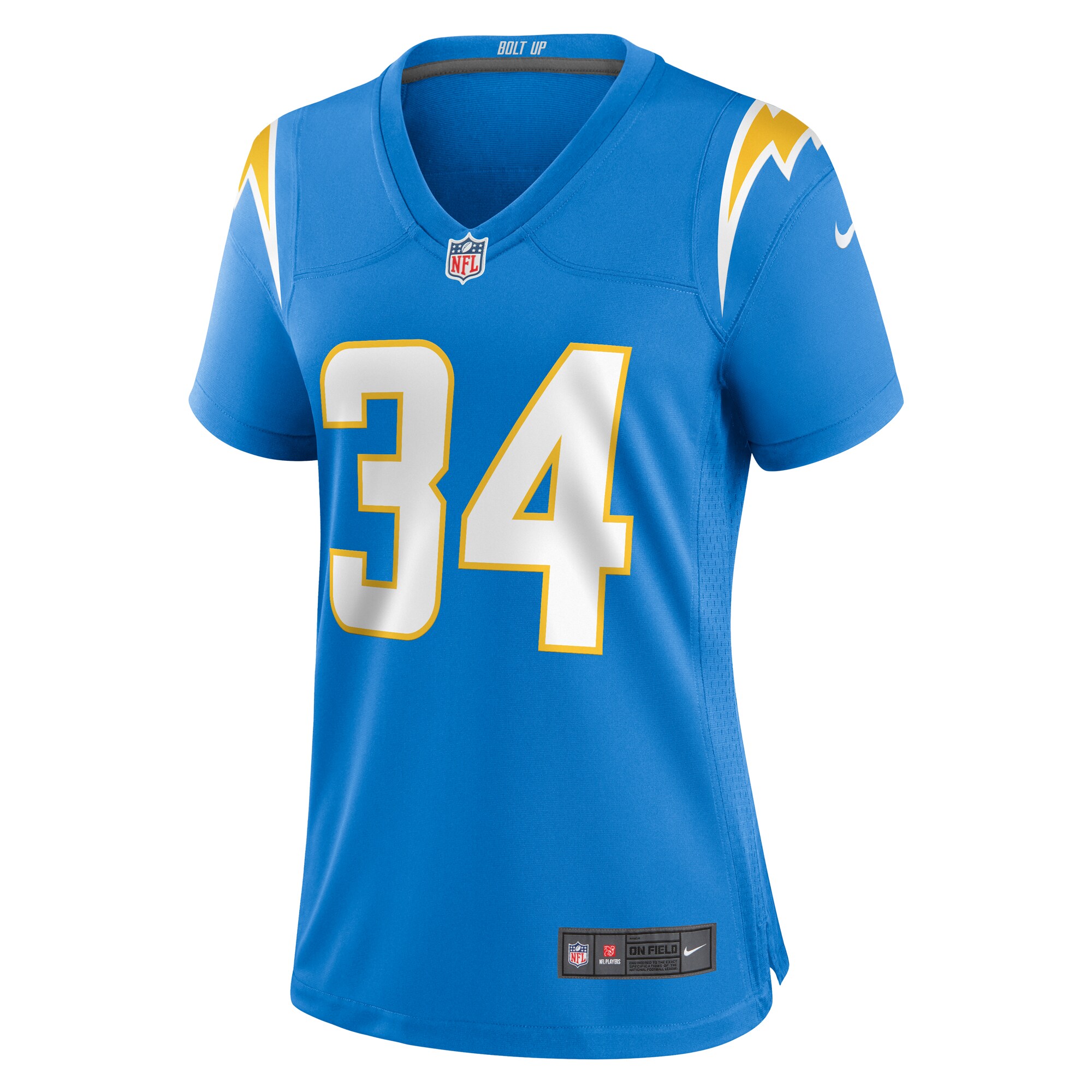 Jaret Patterson Los Angeles Chargers Women's Team Game Jersey - Powder Blue