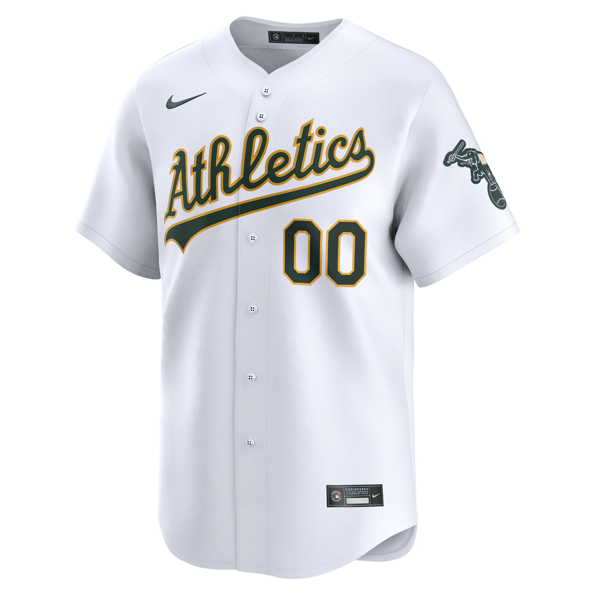 Oakland Athletics Home Limited Pick-A-Player Retired Roster Jersey - White