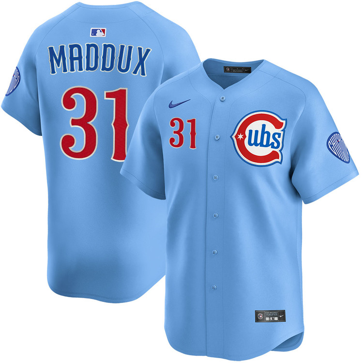 Greg Maddux Chicago Cubs Blues Alternate Limited Jersey