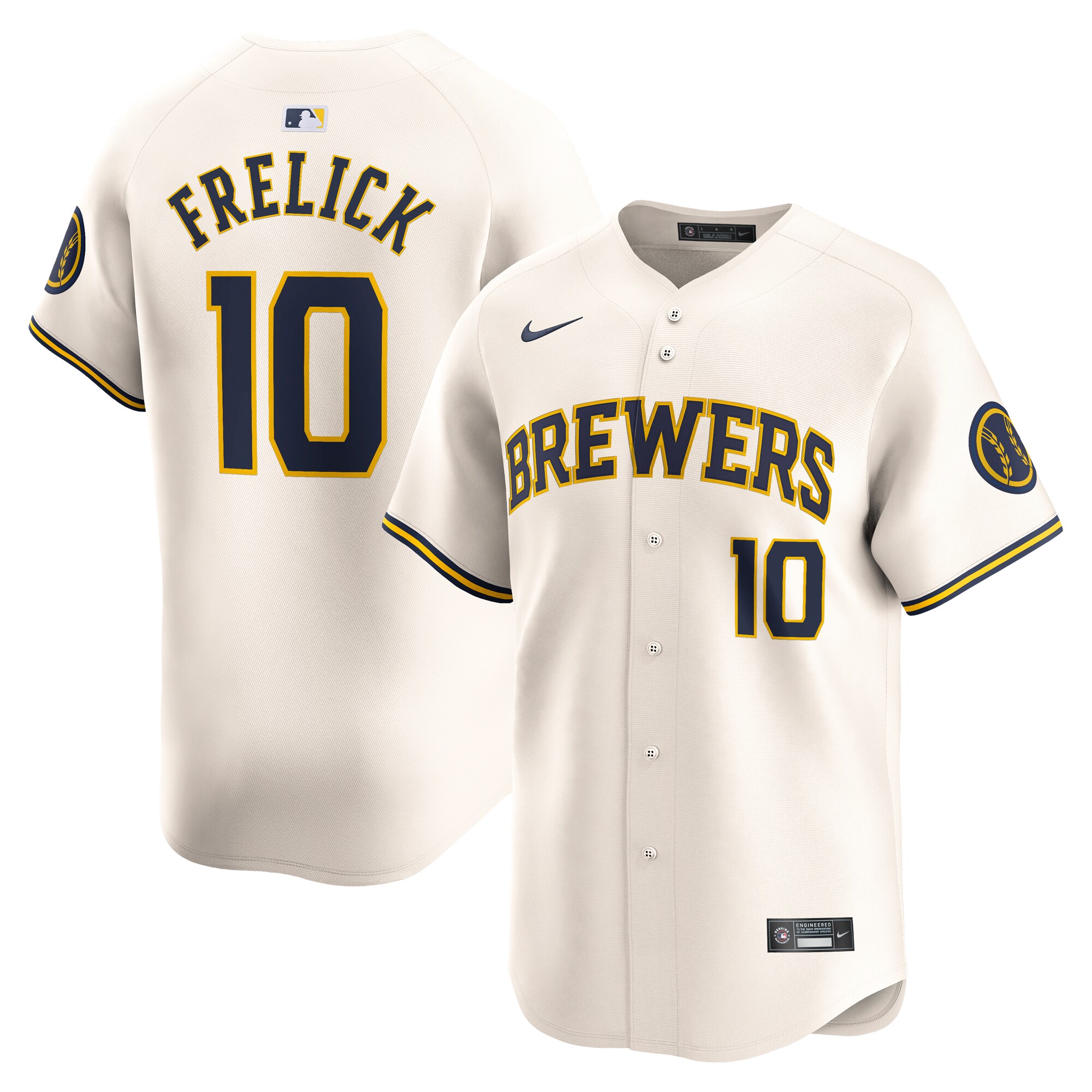 Sal Frelick Milwaukee Brewers  Home Limited Player Jersey - Cream