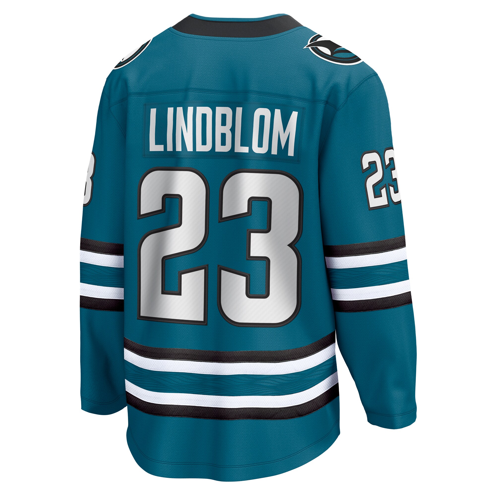 Oskar Lindblom San Jose Sharks Fanatics Home Breakaway Jersey - Teal
