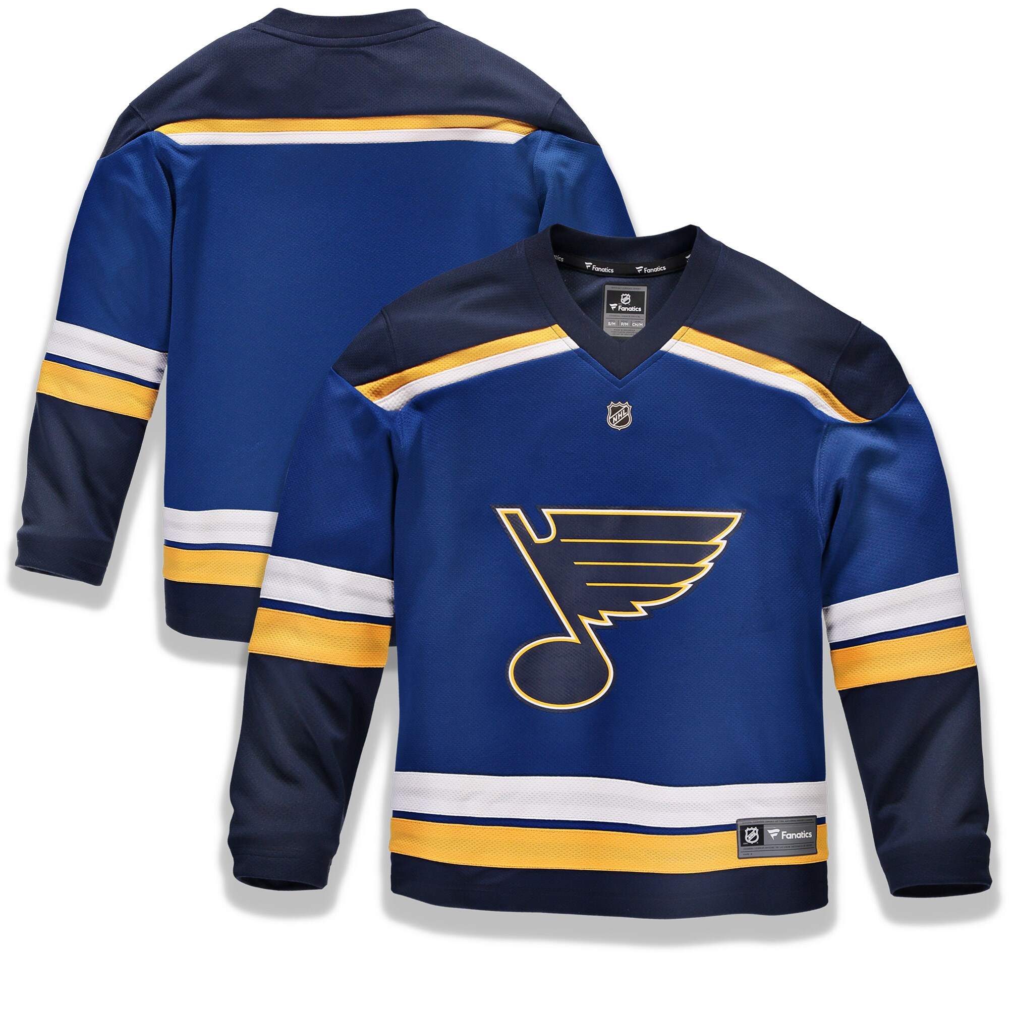 St. Louis Blues Fanatics Youth Home Replica Blank Jersey - Blue