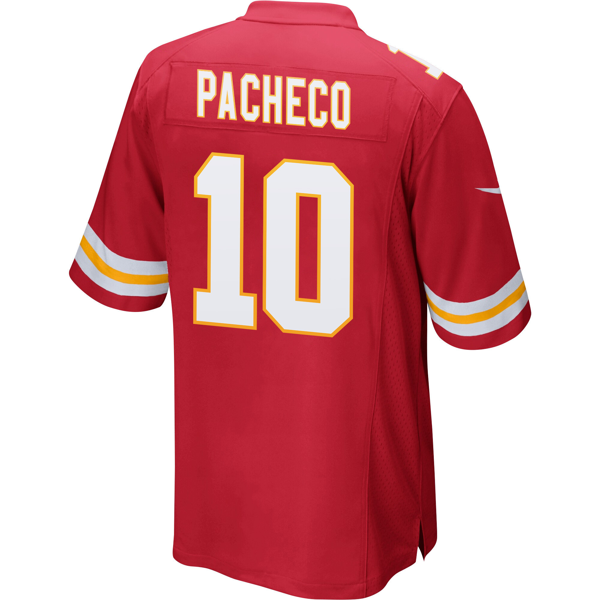 Isiah Pacheco 10 Kansas City Chiefs Super Bowl LVII Champions 3 Stars Men Game Jersey - Red
