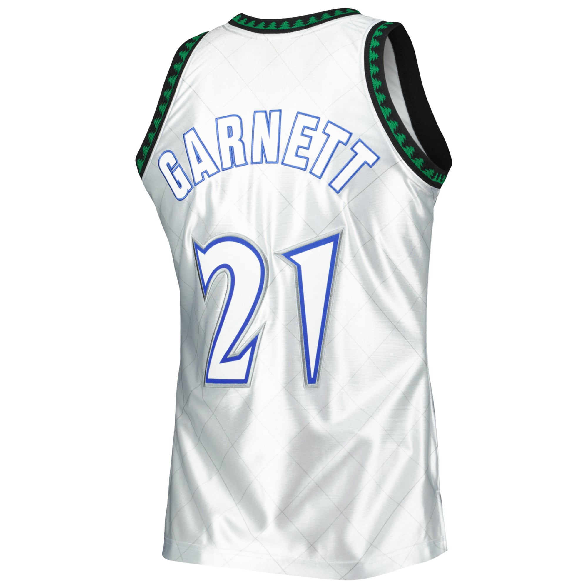 Kevin Garnett Minnesota Timberwolves Mitchell & Ness 1997\/98 Hardwood Classics 75th Anniversary Swingman Jersey - Platinum