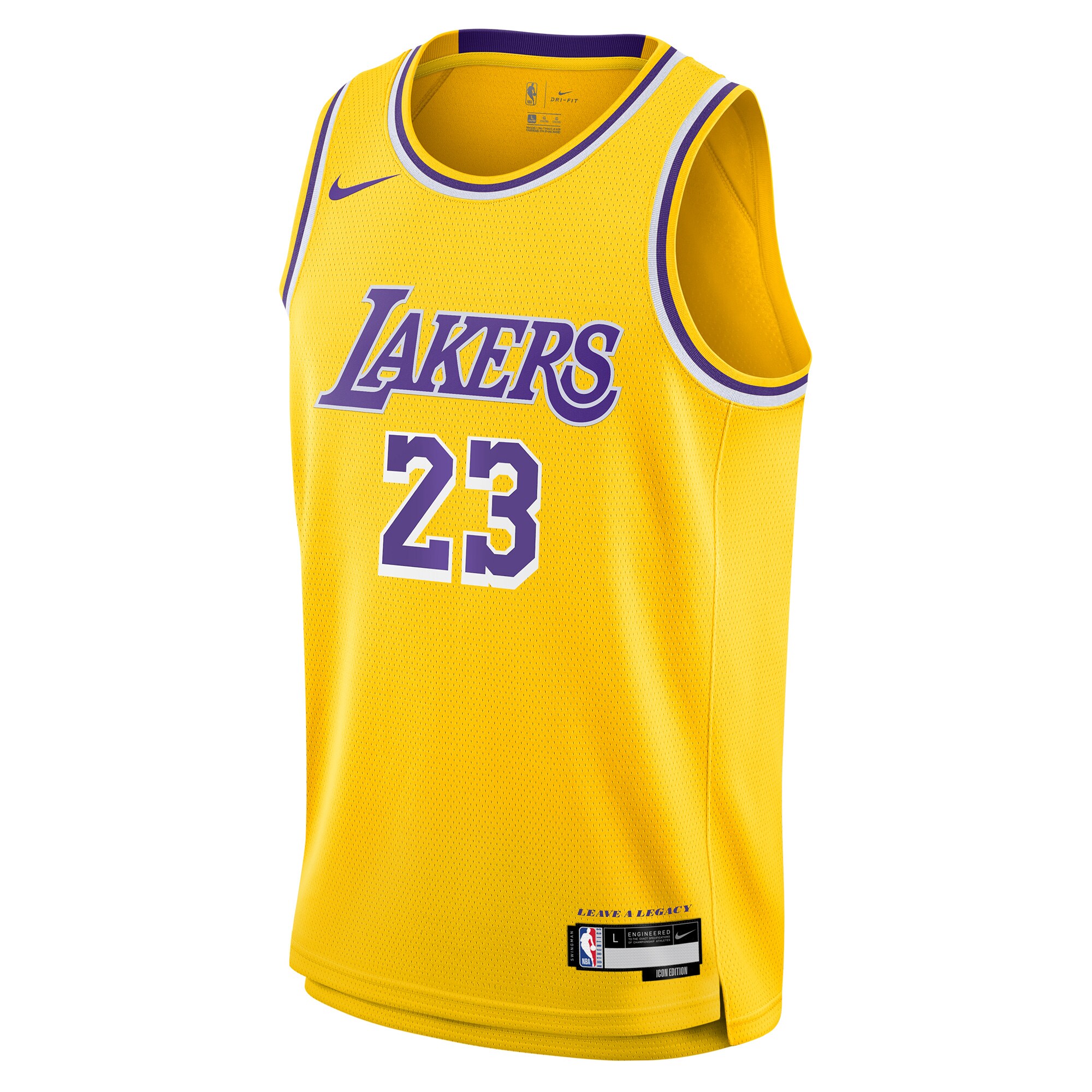 LeBron James Los Angeles Lakers Youth Swingman Jersey - Icon Edition - Gold