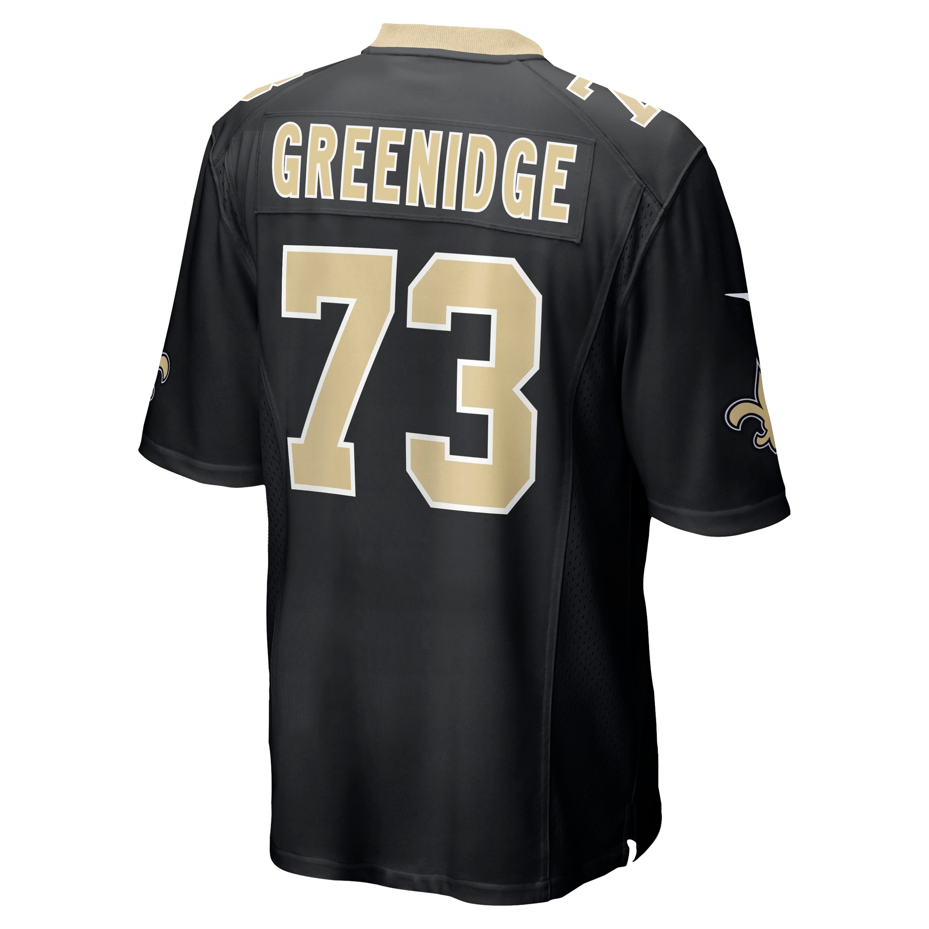 Ethan Greenidge New Orleans Saints  Game Jersey - Black
