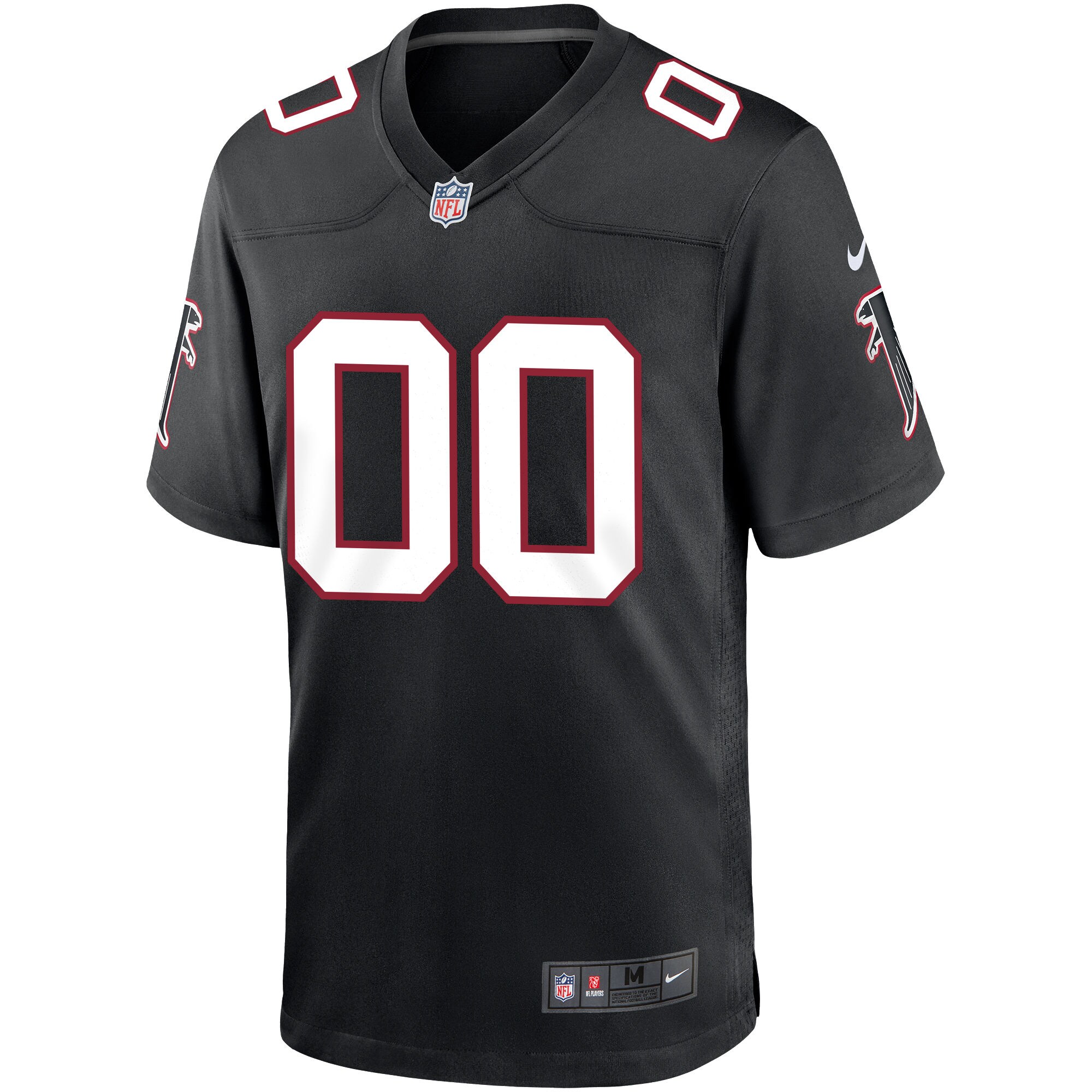 Atlanta Falcons  Throwback Custom Game Jersey - Black