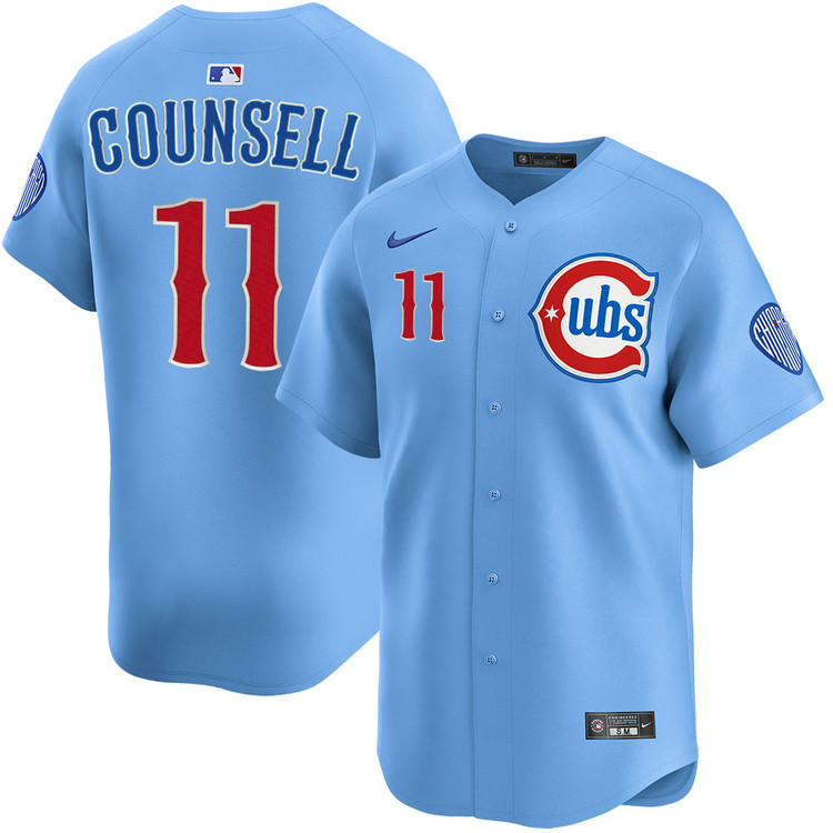 Craig Counsell Chicago Cubs Youth Blues Alternate Limited Jersey