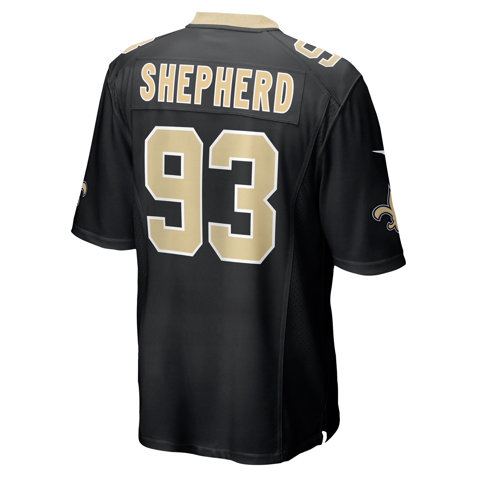 Nathan Shepherd New Orleans Saints  Game Jersey - Black