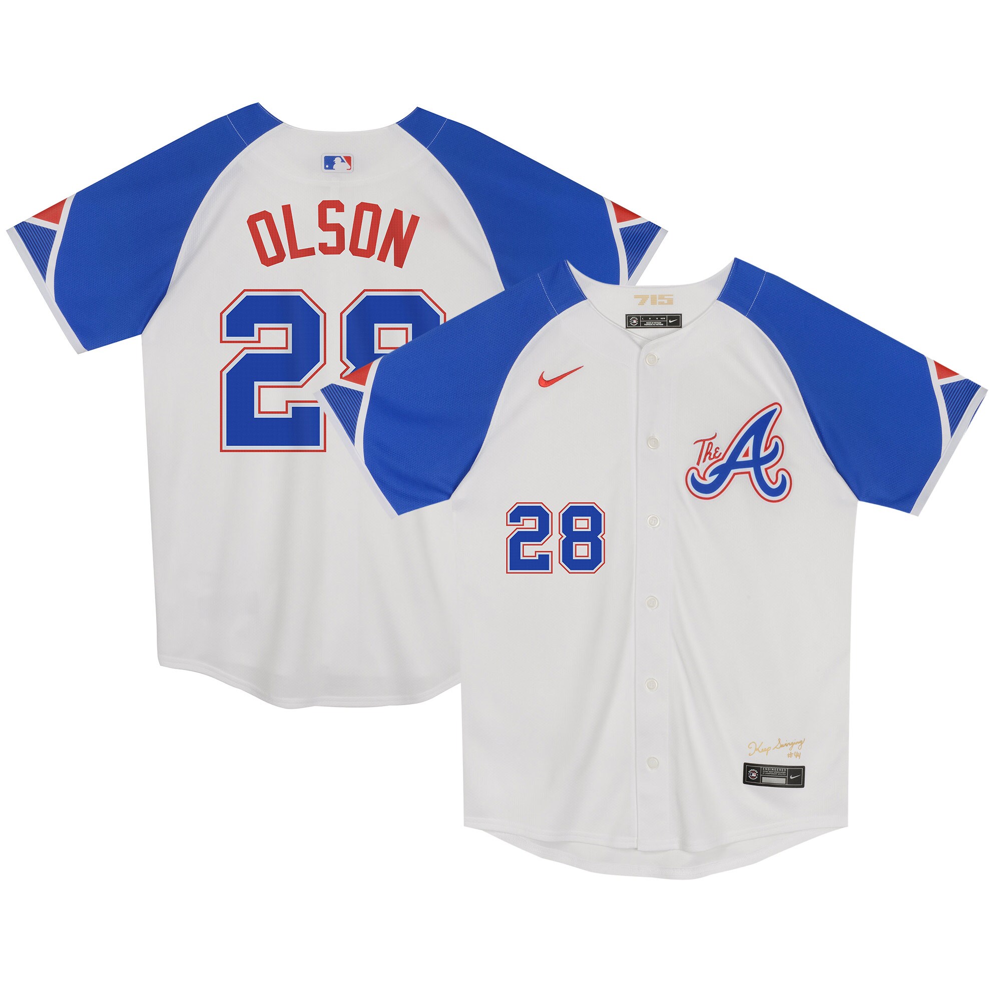 Matt Olson Atlanta Braves Preschool City Connect Limited Player Jersey - White