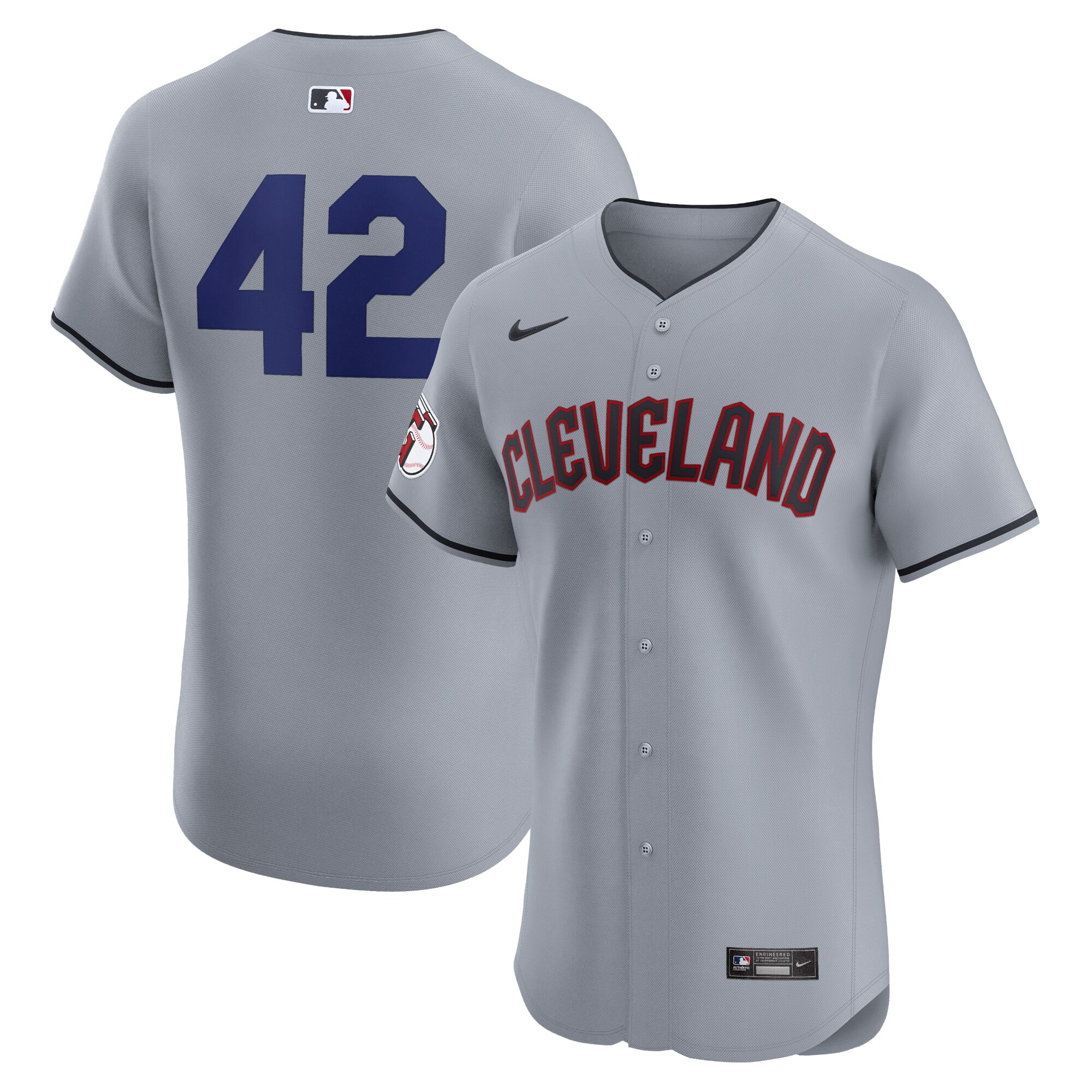 Cleveland Guardians  Road 2024 Jackie Robinson Day Elite Jersey - Gray